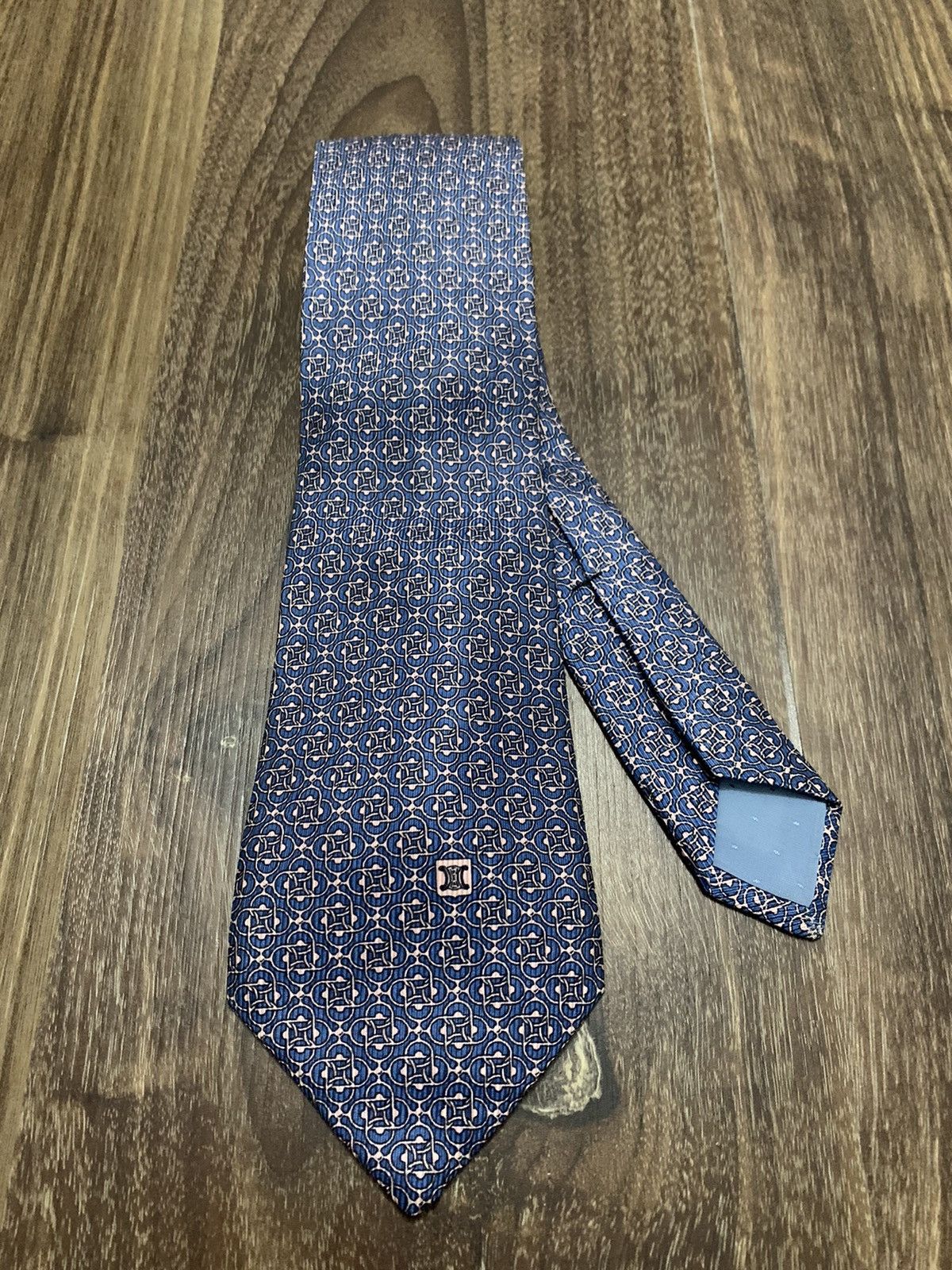 Celine Celine Geometric Printed Design Tie Size ONE SIZE - 3 Thumbnail
