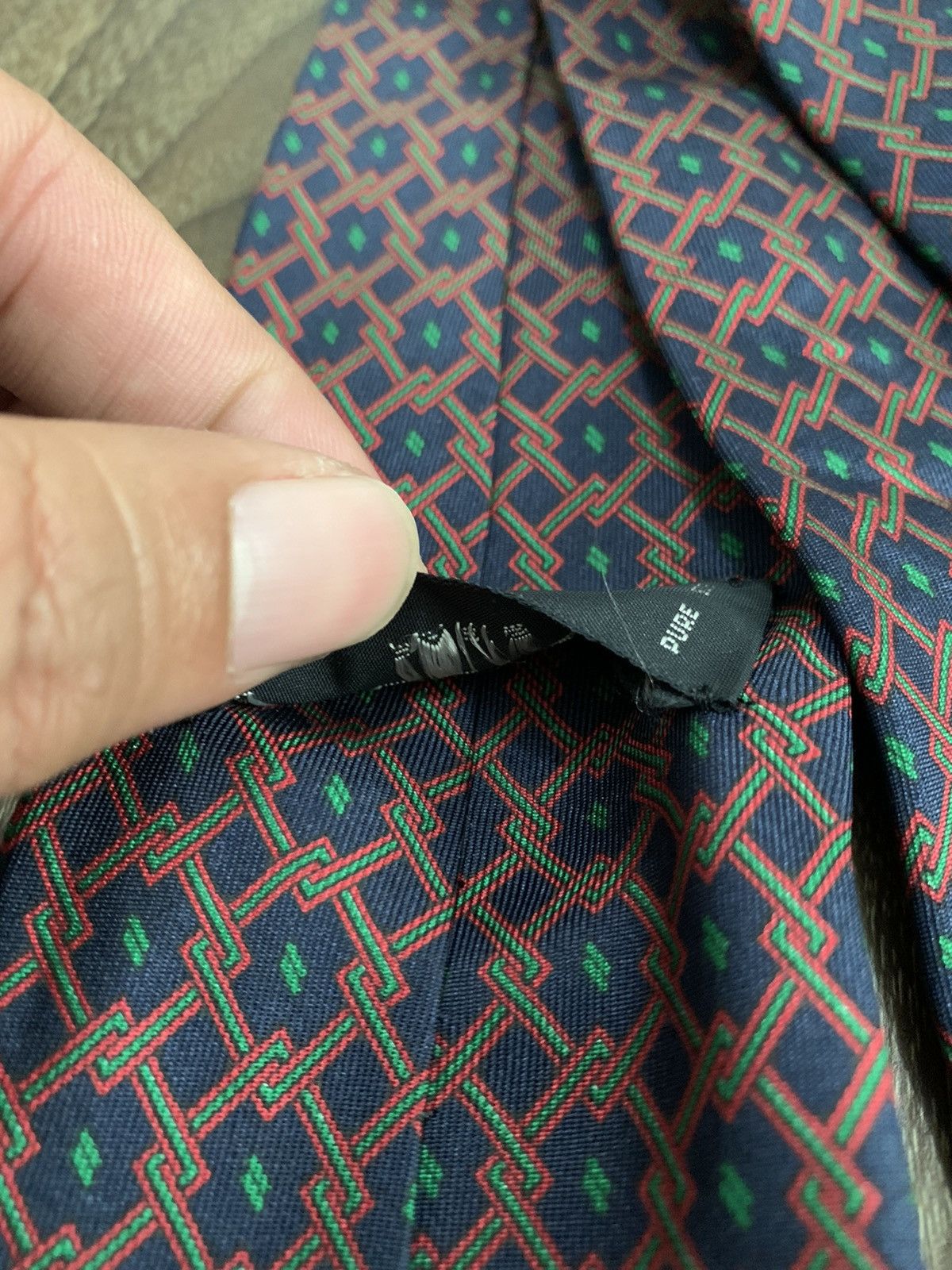 Celine Celine Geometric Printed Design Tie Size ONE SIZE - 7 Thumbnail