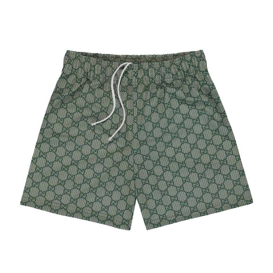 Bravest Studios Bravest Studios Sage Green Gucci Monogram Shorts | Grailed