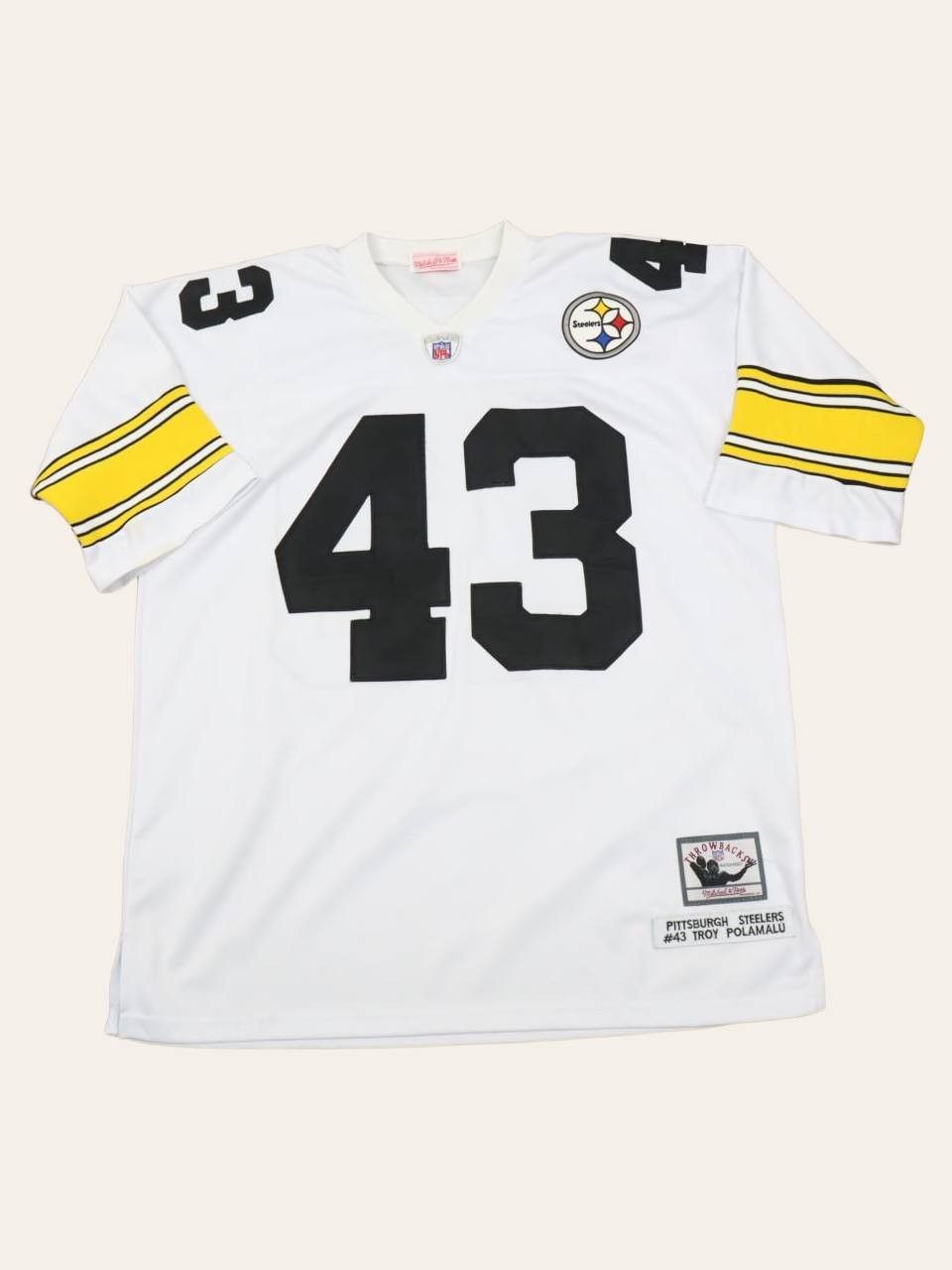 Mitchell & Ness × NFL Pittsburgh Steelers #43 Troy Polamalu Throwback NFL Jersey Size US XXL / EU 58 / 5 - 16 Thumbnail