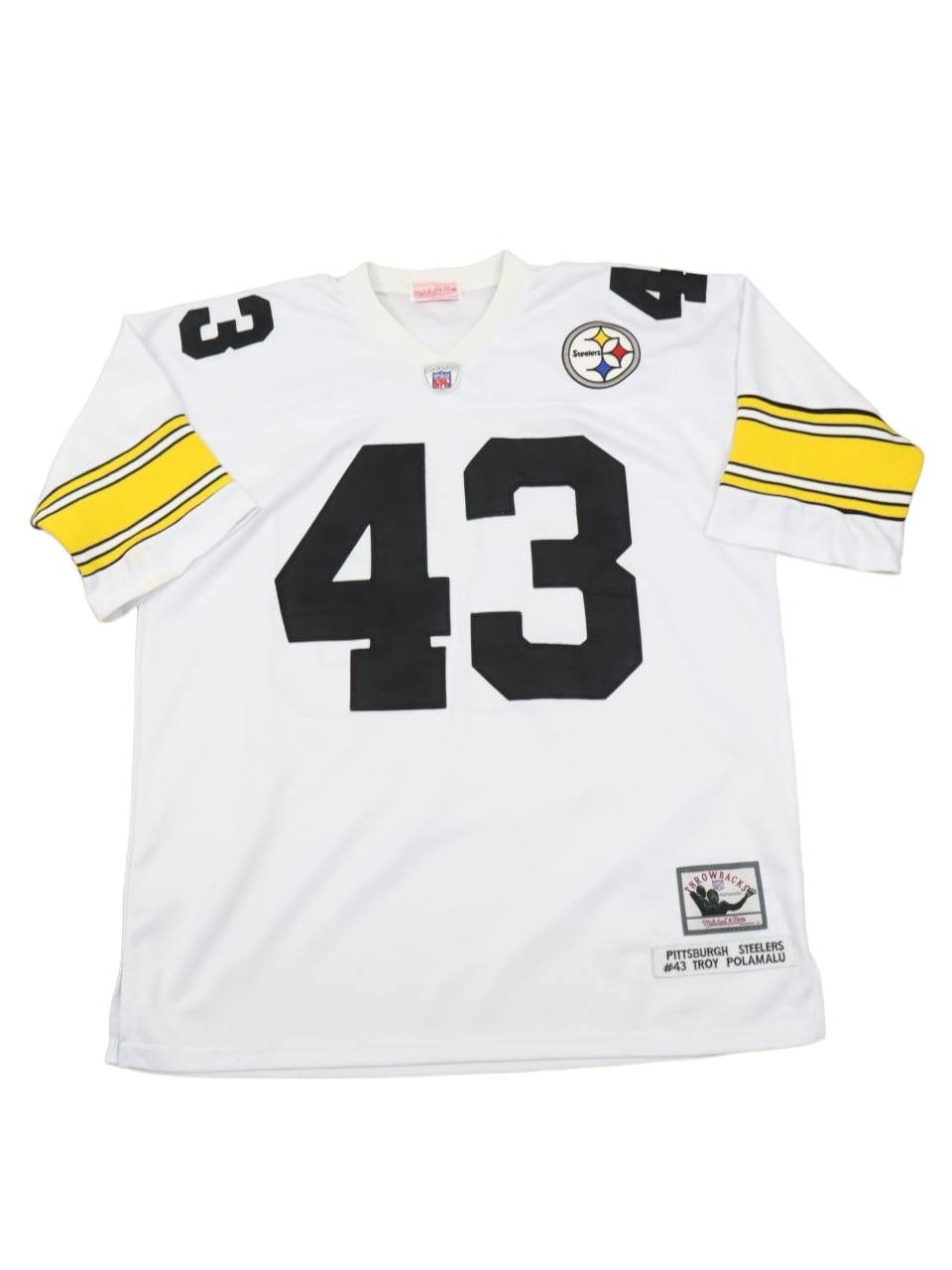 Pittsburgh Steelers #43 Troy Polamalu Throwback NFL Jersey