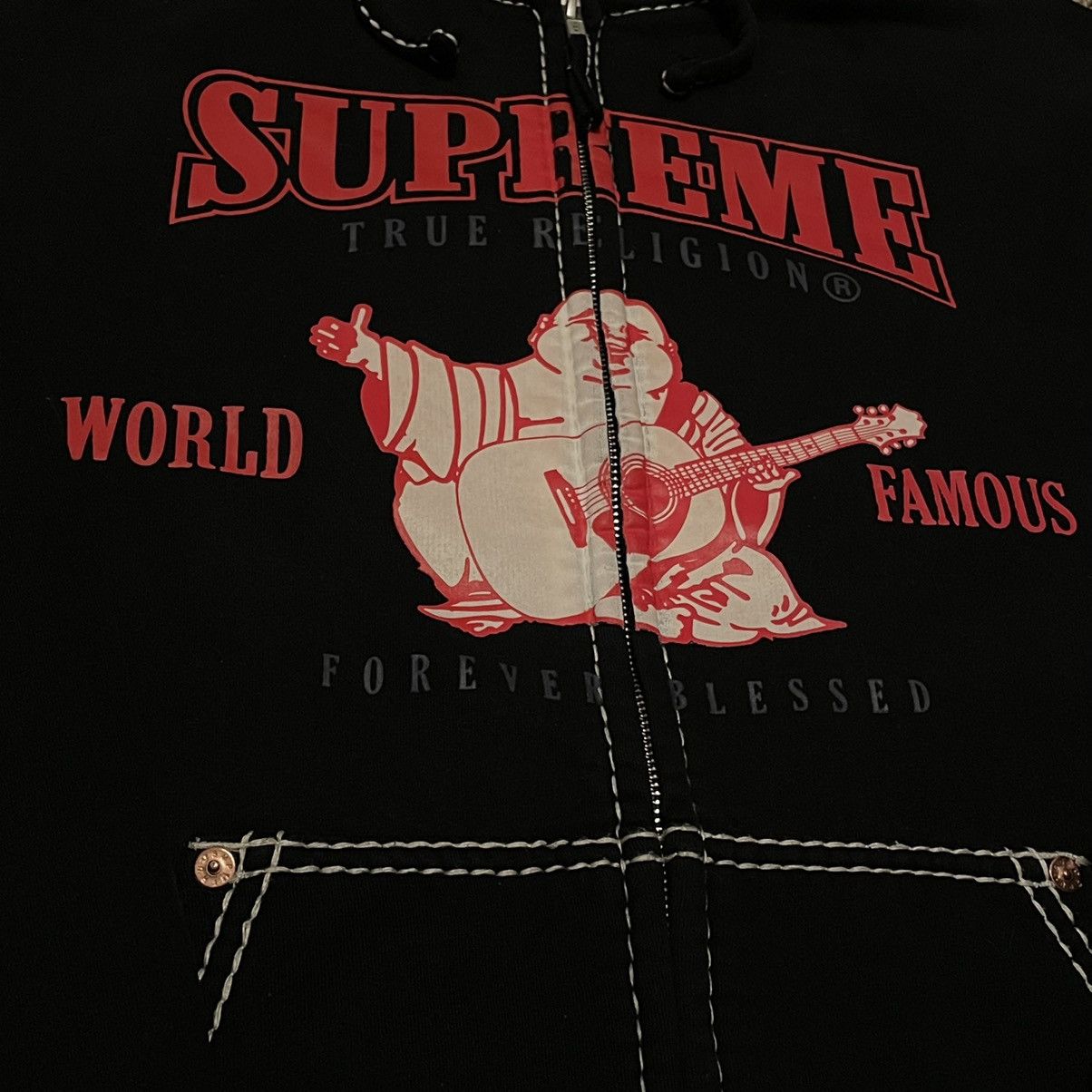 Supreme Supreme True Religion Zip Up Hooded Sweatshirt Size US L / EU 52-54 / 3 - 2 Preview