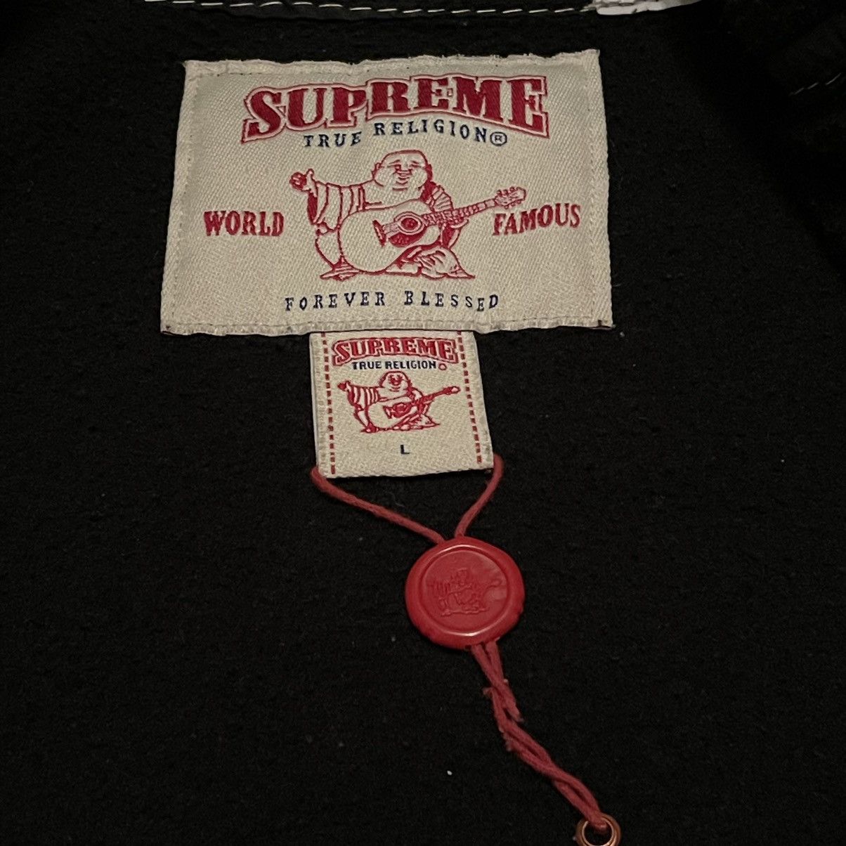 Supreme Supreme True Religion Zip Up Hooded Sweatshirt Size US L / EU 52-54 / 3 - 3 Thumbnail