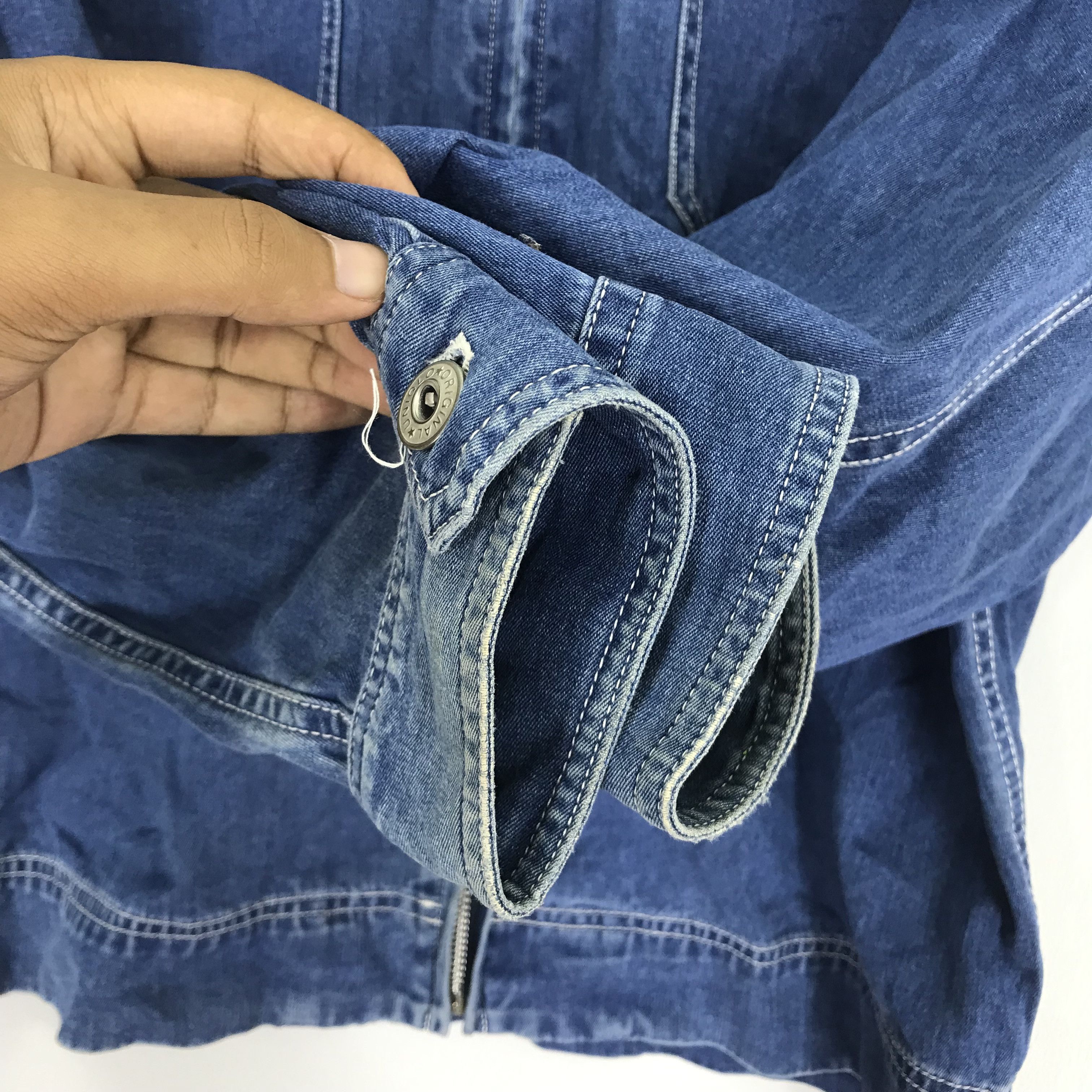 Uniqlo Uniqlo Denim Jeans Blue Indigo Zipper Jacket Size US L / EU 52-54 / 3 - 5 Thumbnail