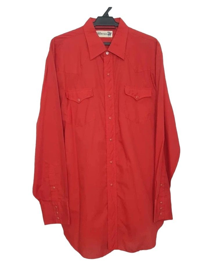 Vtg. Roebucks Western Red Shirt