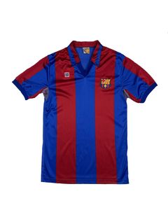 Soccer Jersey Barcelona De The Pena #23 Football Shirt Jersey Size L Vintage