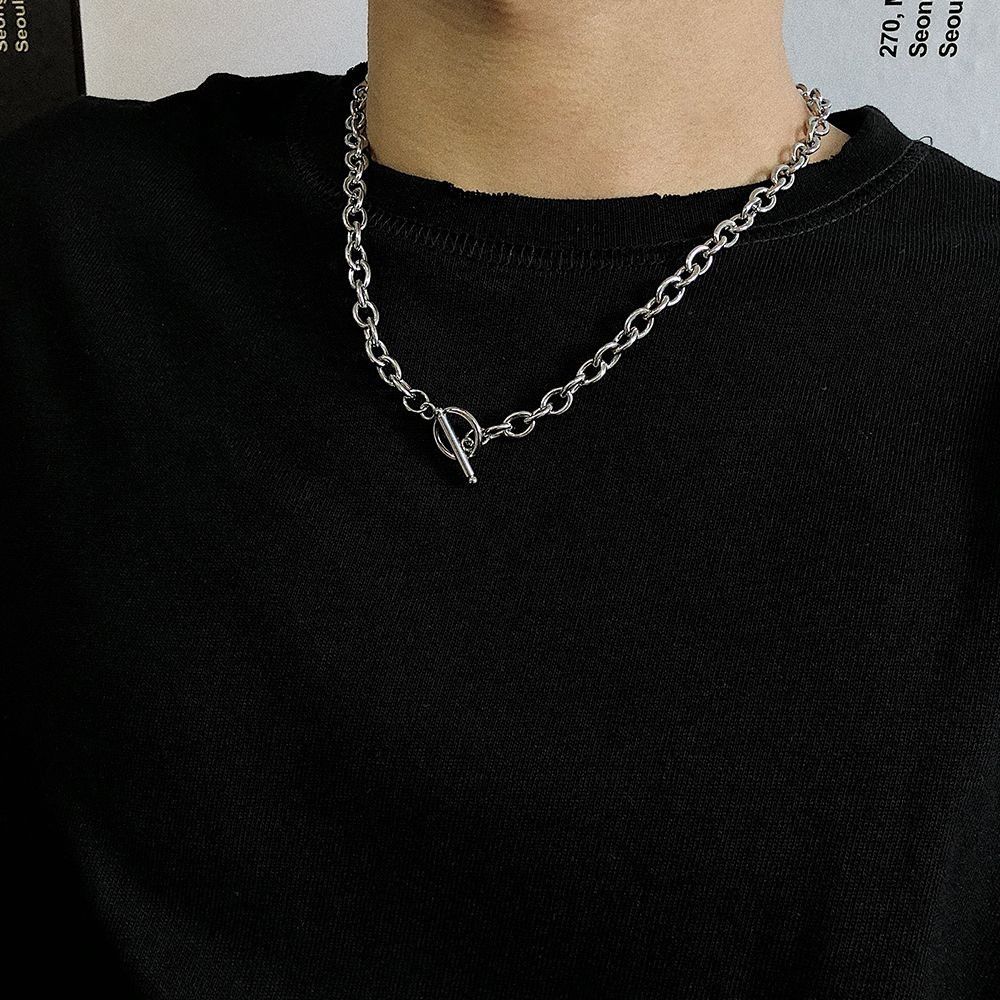 Jewelry × Vintage Fashion Titanium Steel Metal Men's Sweater Chain Size ONE SIZE - 1 Thumbnail
