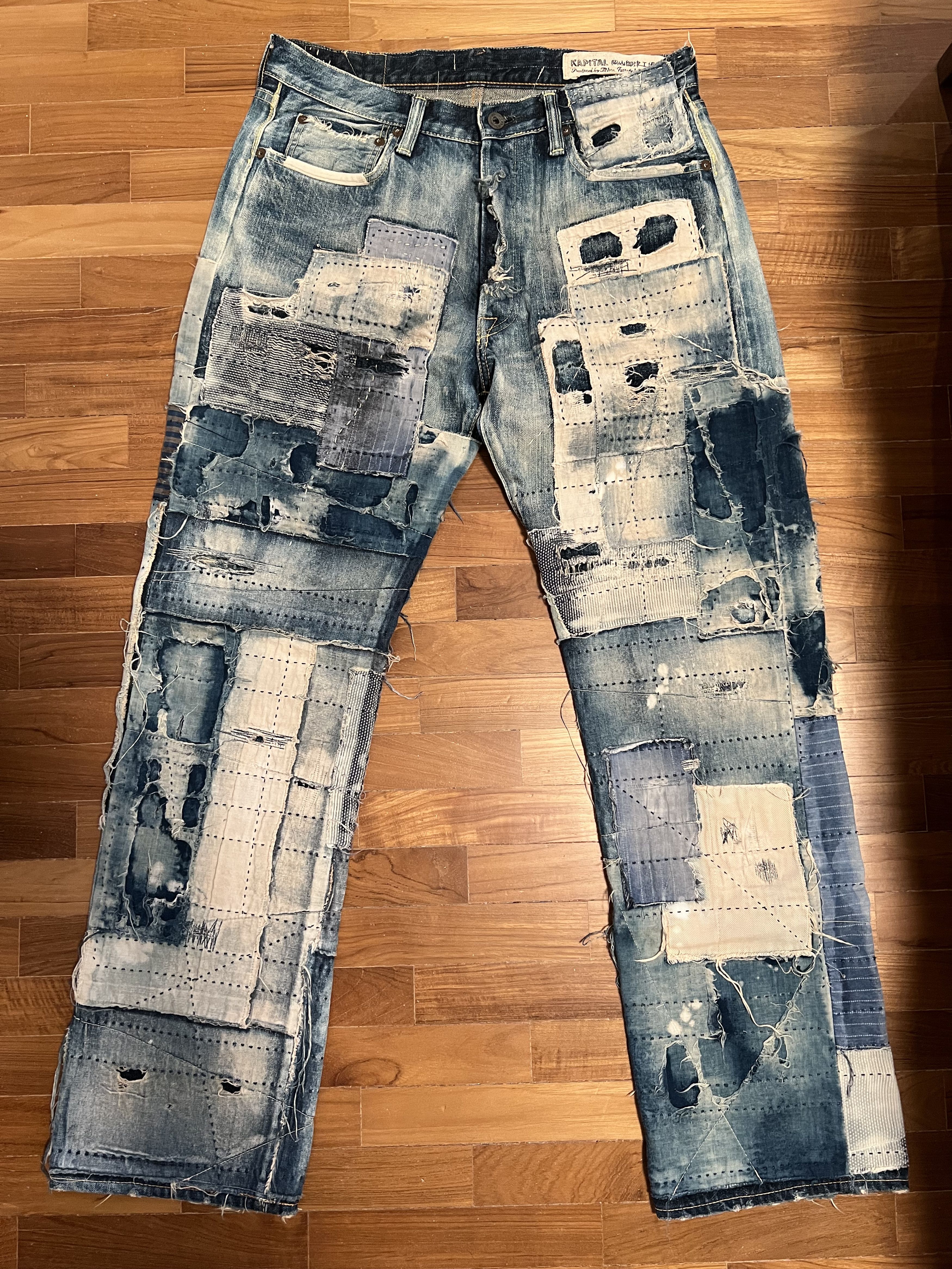 Kapital, Pants, Rare Kapital Boro Patchwork Pants Size 2