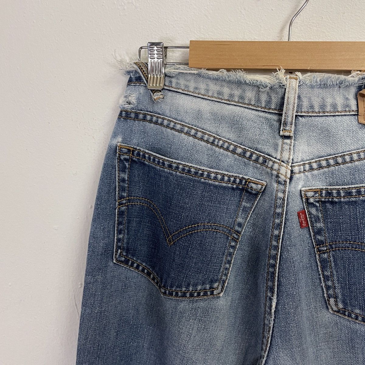 Levi's Vintage Levis 515 Faded Distressed Denim Jeans Size US 28 / EU 44 - 9 Thumbnail