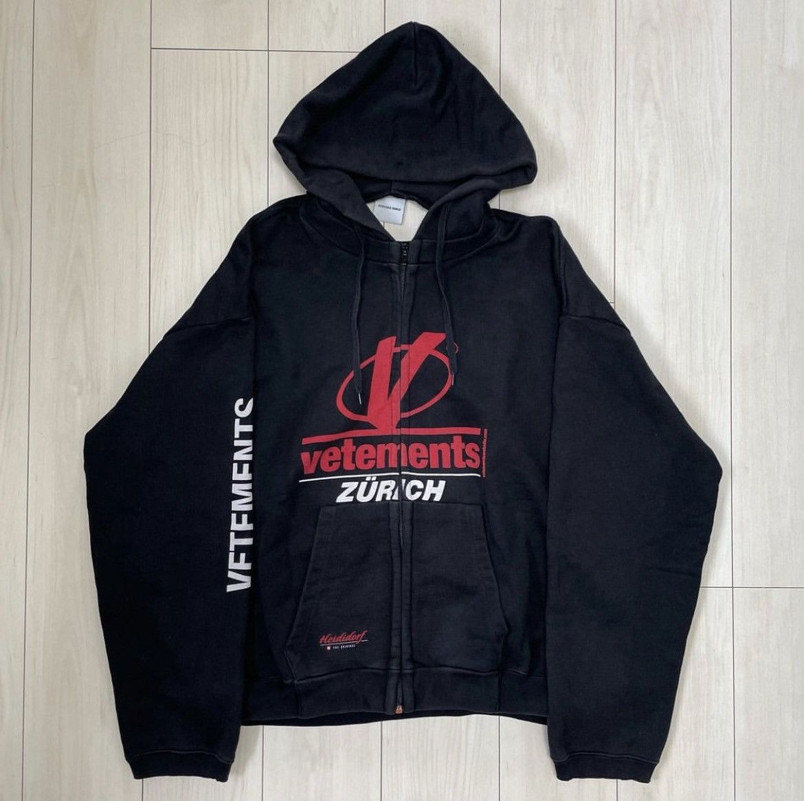 Grailed | SS18 Vetements Zurich Reversible Zip Up Hoodie