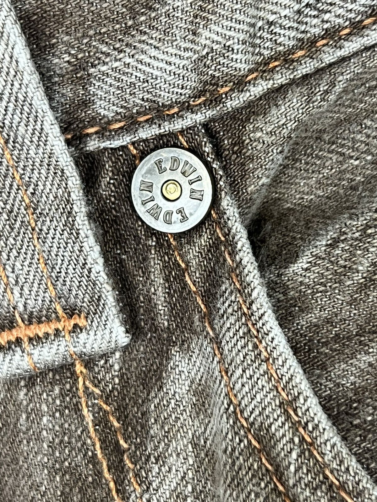 Edwin Vintage Edwin 503 Blue Trip Jeans With Very Rare Design Size US 34 / EU 50 - 7 Thumbnail