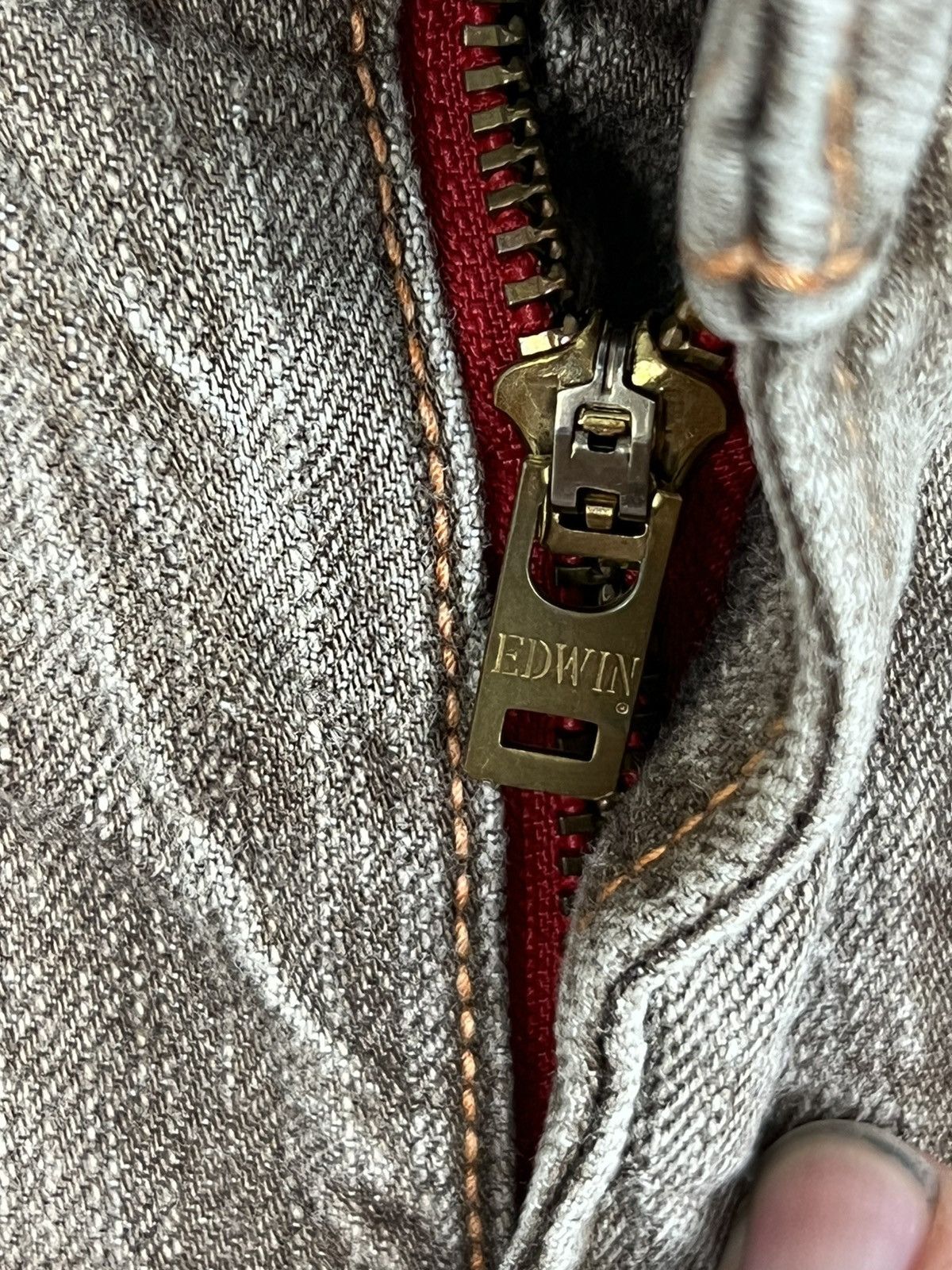 Edwin Vintage Edwin 503 Blue Trip Jeans With Very Rare Design Size US 34 / EU 50 - 14 Thumbnail