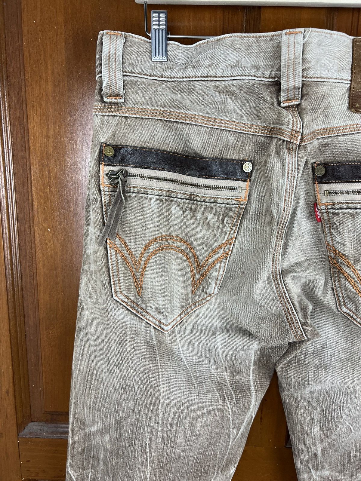 Edwin Vintage Edwin 503 Blue Trip Jeans With Very Rare Design Size US 34 / EU 50 - 13 Thumbnail