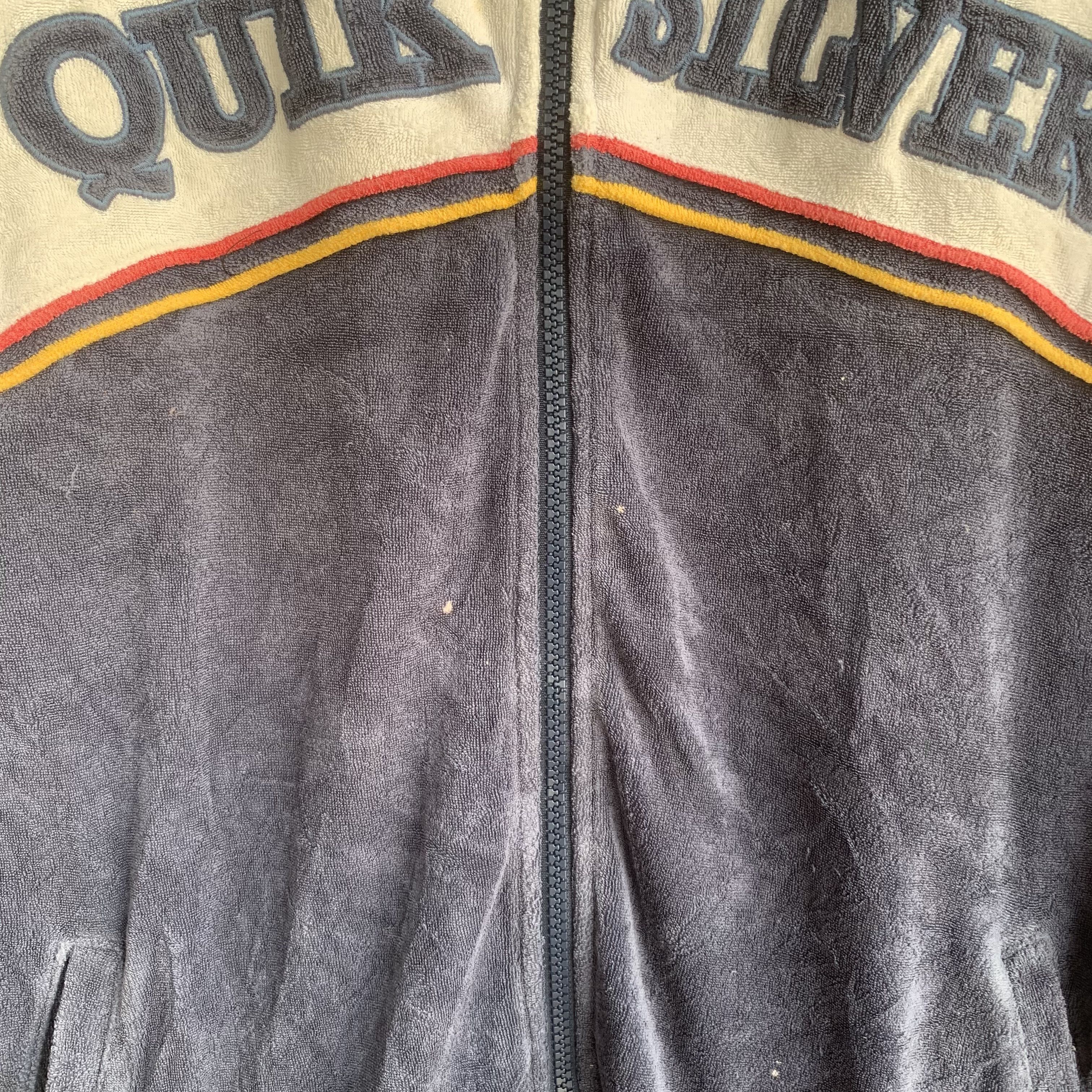 Quiksilver 💥RARE! Vintage Quiksilver Spell Out Fleece Sweater Jacket Size US L / EU 52-54 / 3 - 6 Thumbnail