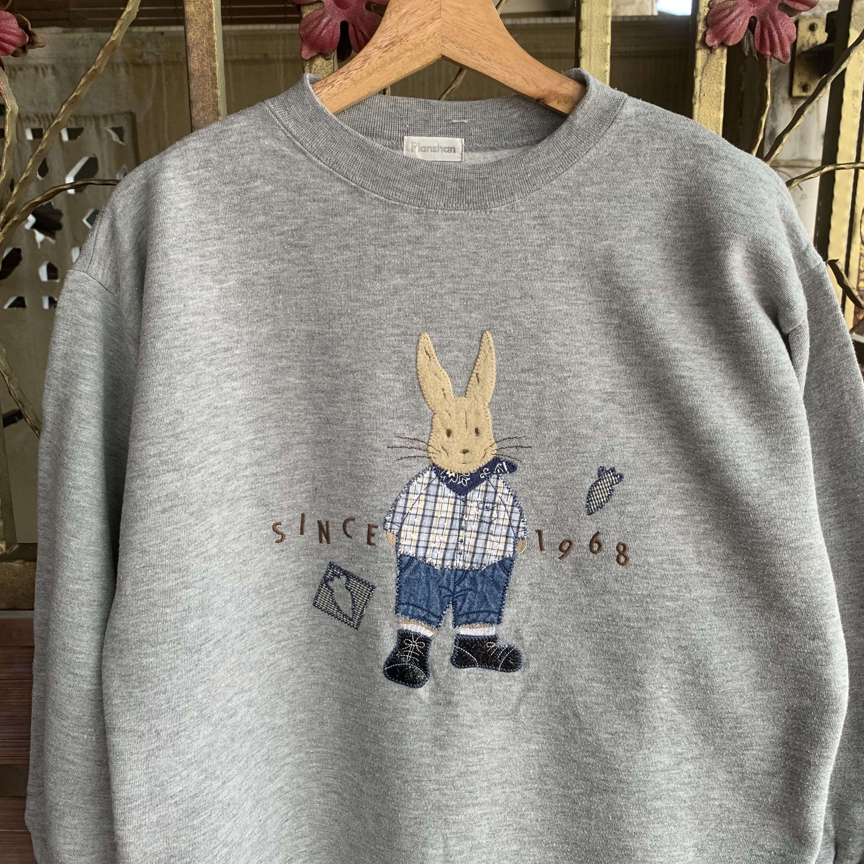 Japanese Brand Japanese Vintage Rabbit Crewneck Jumper Sweater Size US M / EU 48-50 / 2 - 2 Thumbnail