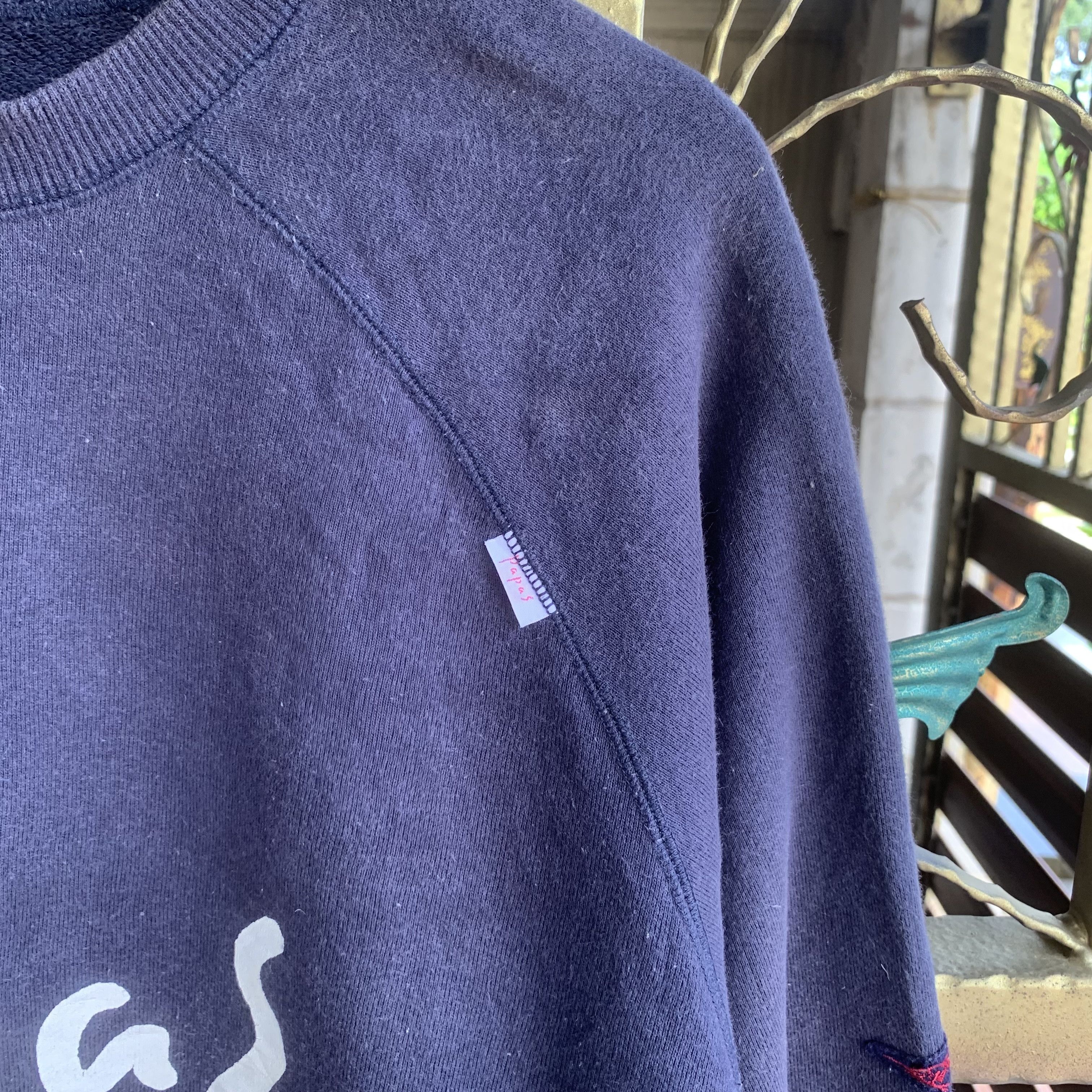 Japanese Brand Vintage Papas Crewneck Jumper Faded Baggy Sweater Size US L / EU 52-54 / 3 - 2 Thumbnail