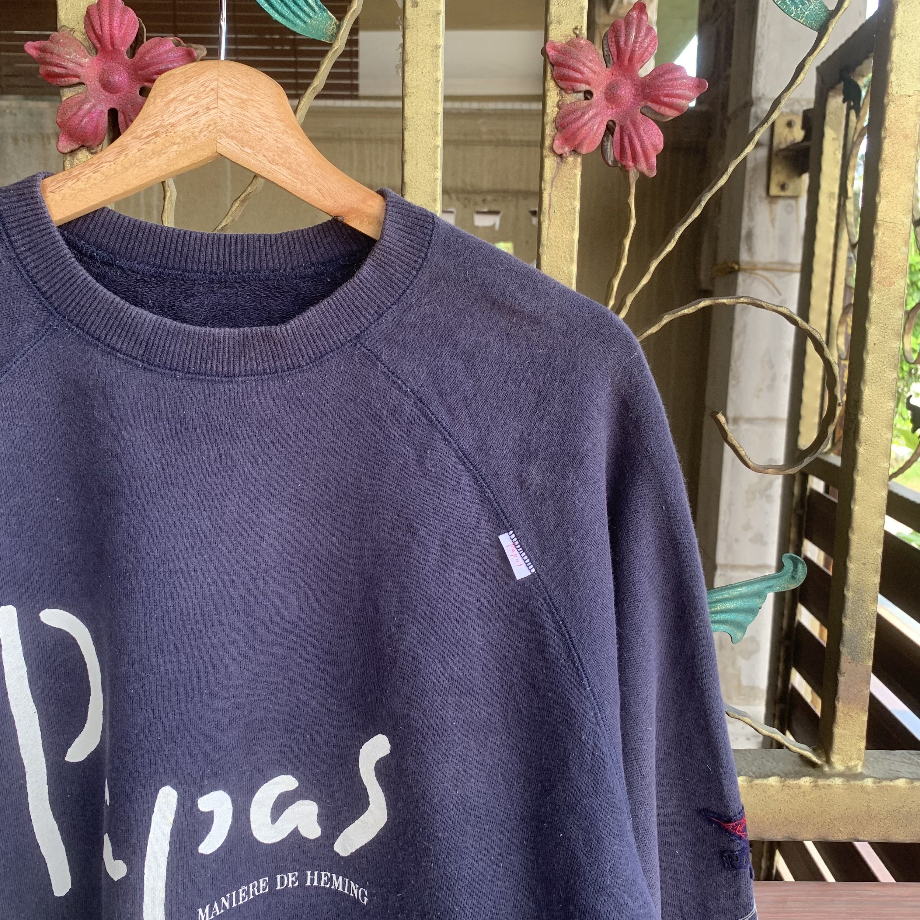 Japanese Brand Vintage Papas Crewneck Jumper Faded Baggy Sweater Size US L / EU 52-54 / 3 - 4 Thumbnail