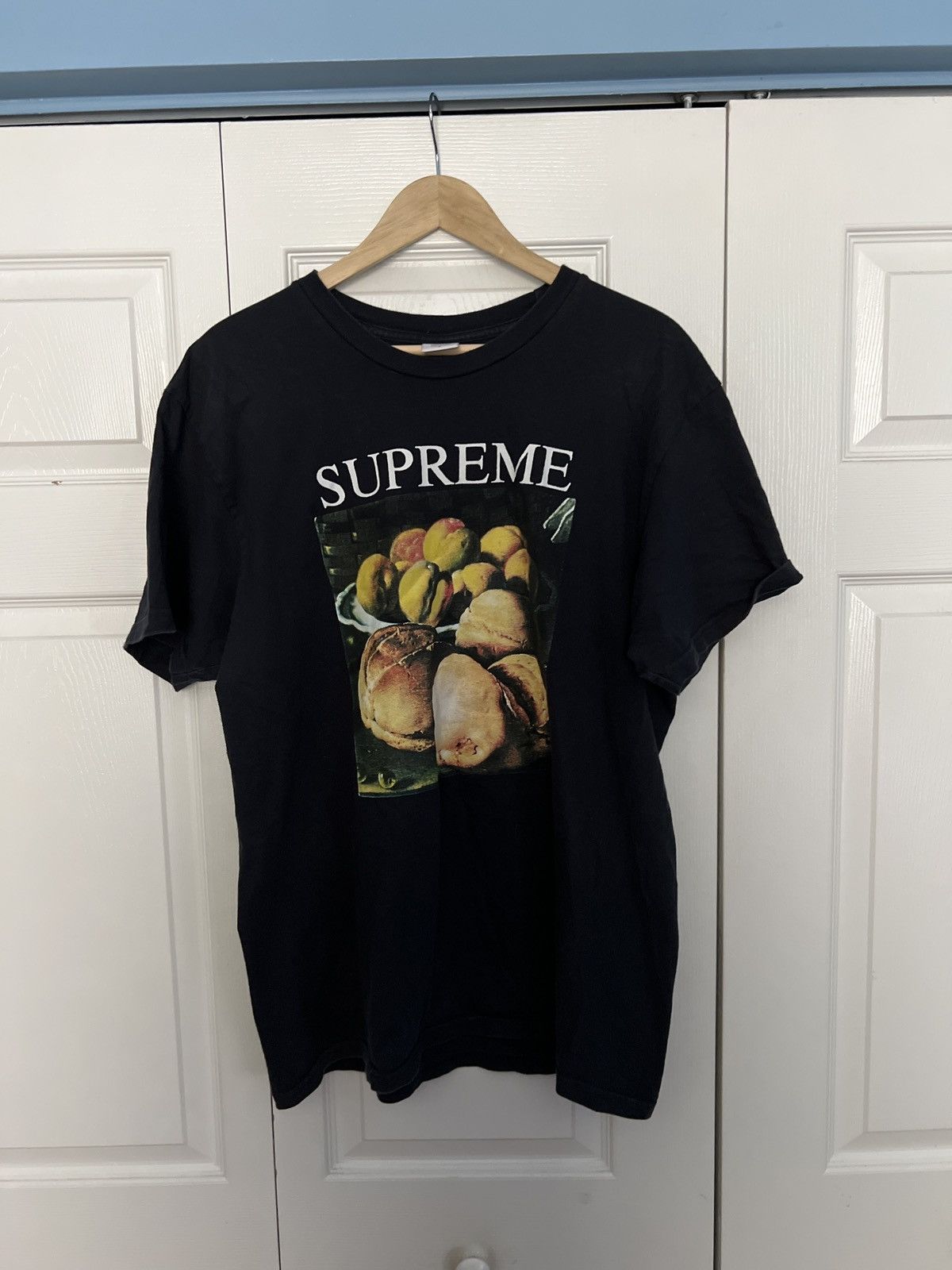 Supreme still life tee navy on sale