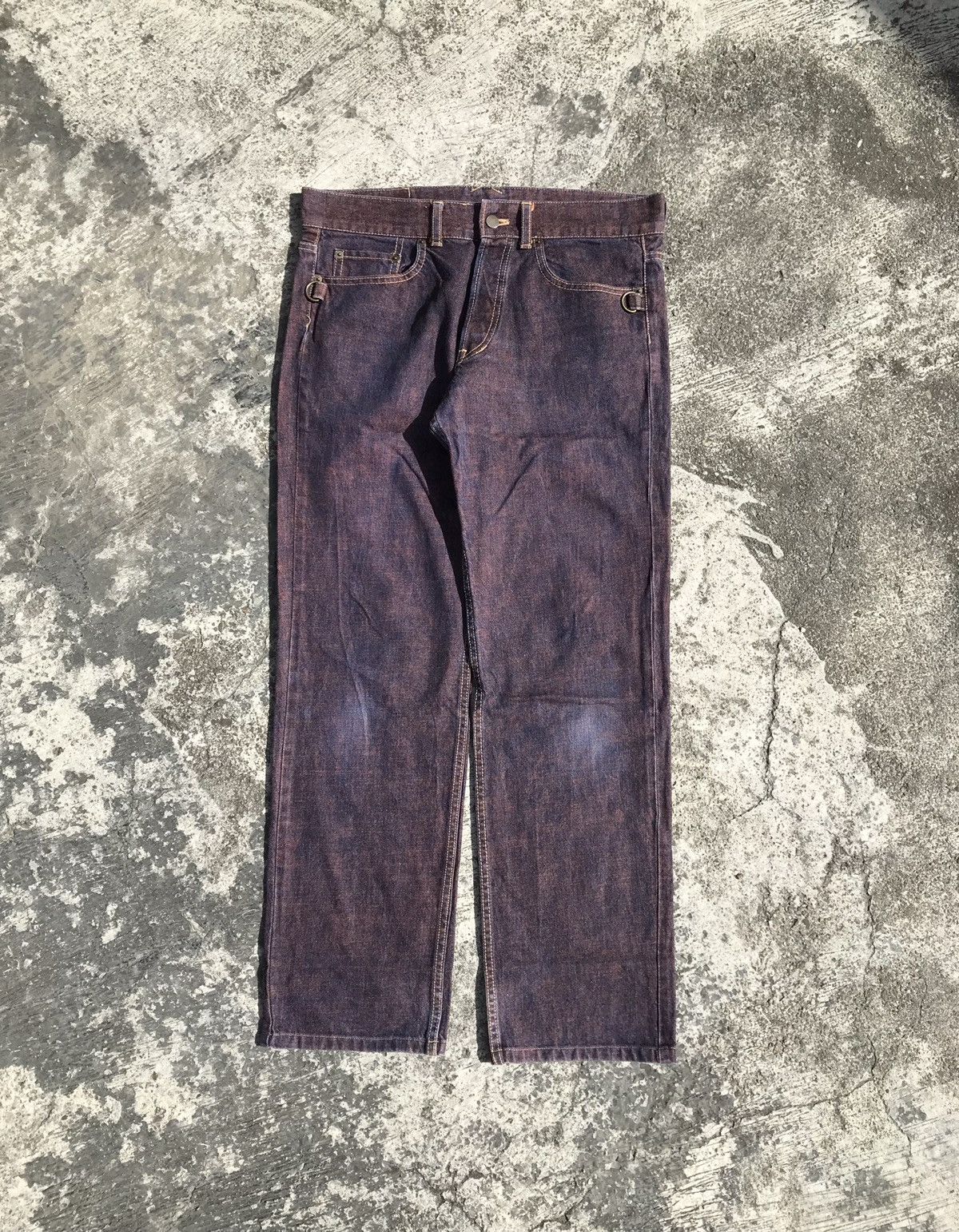 20471120 × Beauty Beast × Japanese Brand Beauty Beast Purple Washed Pants Size US 34 / EU 50 - 5 Thumbnail