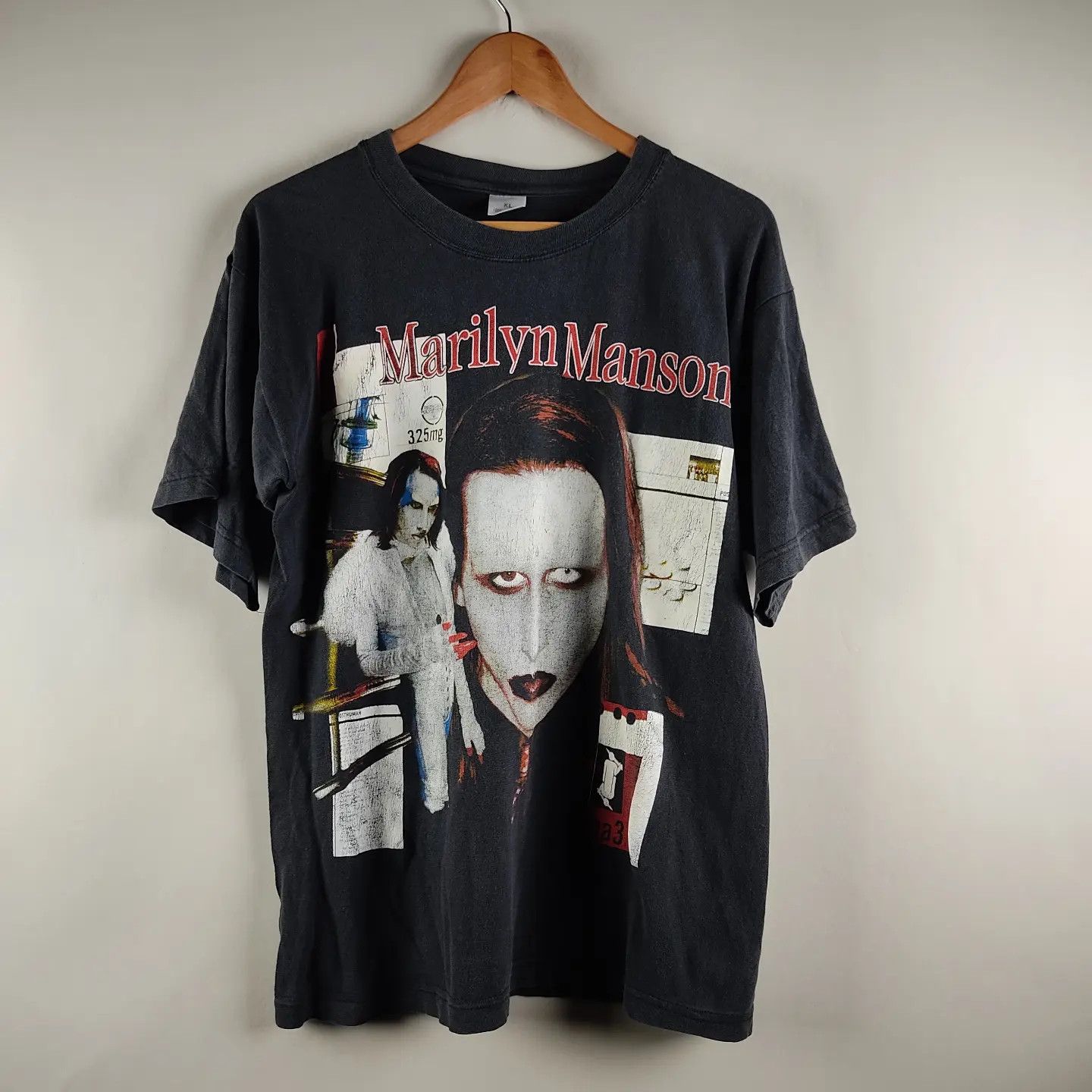 T-shirt Vintage Marilyn Manson 1996 'When I Am God Everyone Dies' - Taille XL