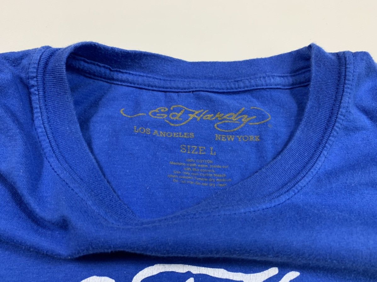 Christian Audigier × Ed Hardy Ed Hardy Cristian Audigier t-shirt tiger logo blue size L Size US L / EU 52-54 / 3 - 6 Thumbnail
