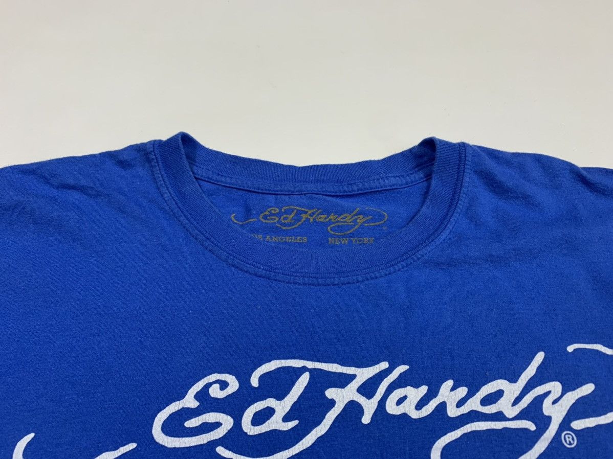 Christian Audigier × Ed Hardy Ed Hardy Cristian Audigier t-shirt tiger logo blue size L Size US L / EU 52-54 / 3 - 7 Thumbnail