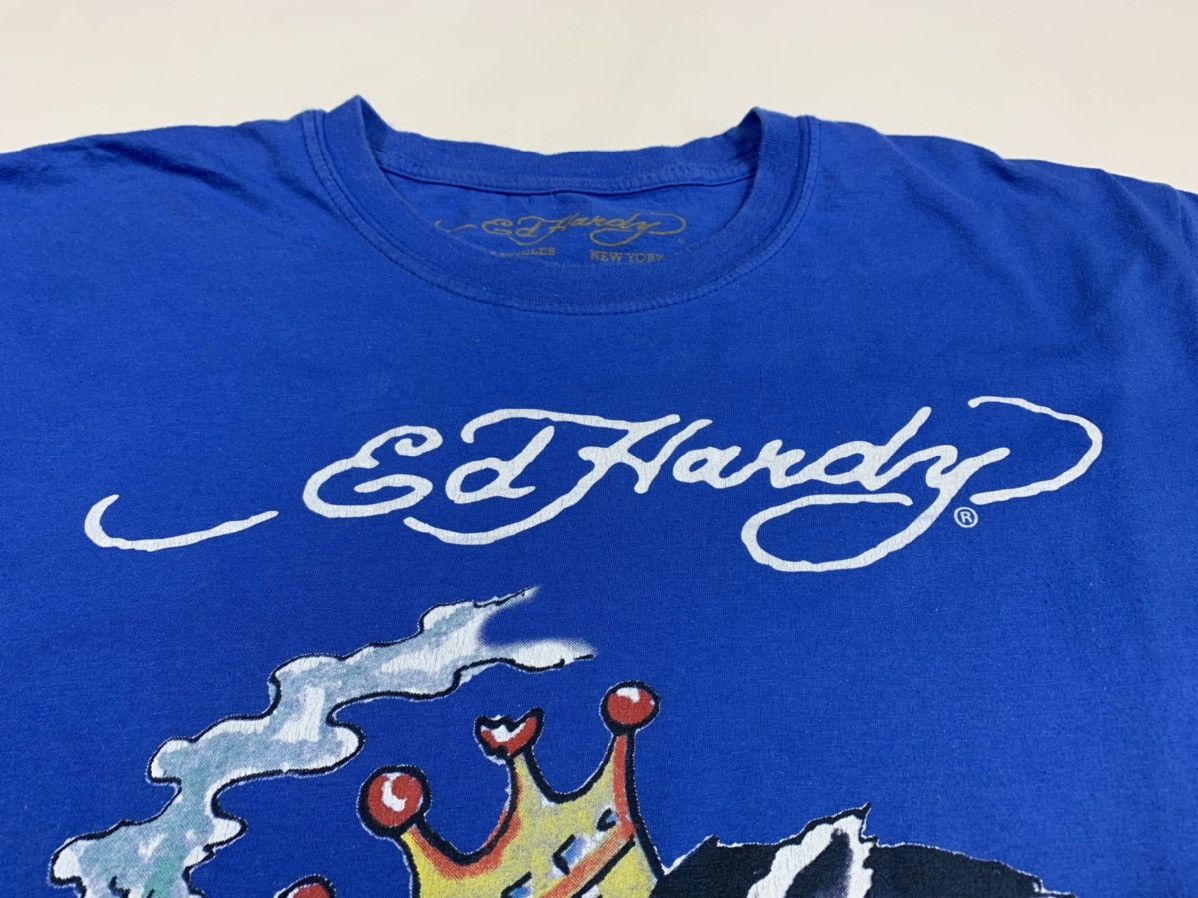 Christian Audigier × Ed Hardy Ed Hardy Cristian Audigier t-shirt tiger logo blue size L Size US L / EU 52-54 / 3 - 4 Thumbnail