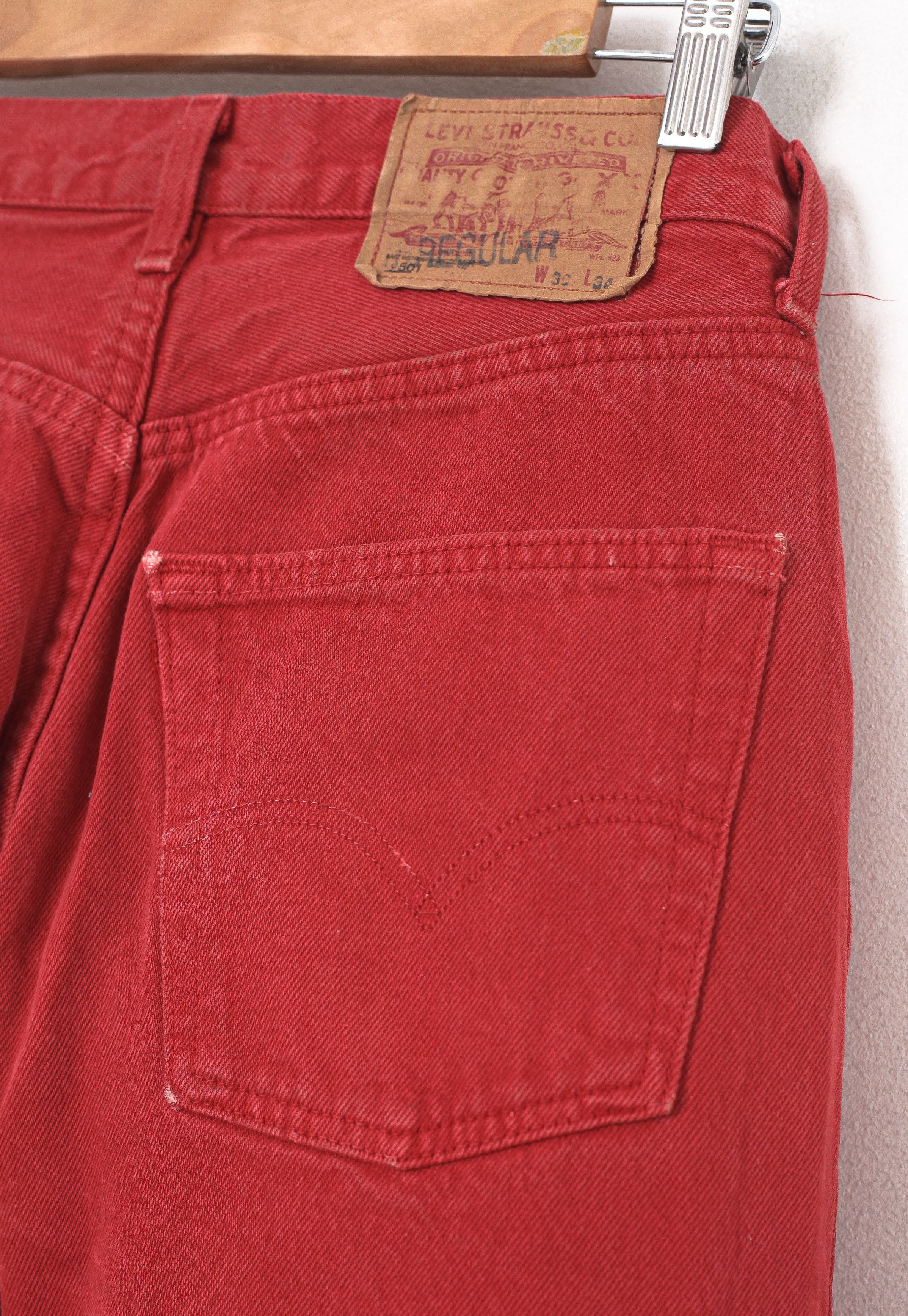 Levi's Vintage LEVIS 501 Jeans Denim 90s A7315 Size US 30 / EU 46 - 7 Thumbnail