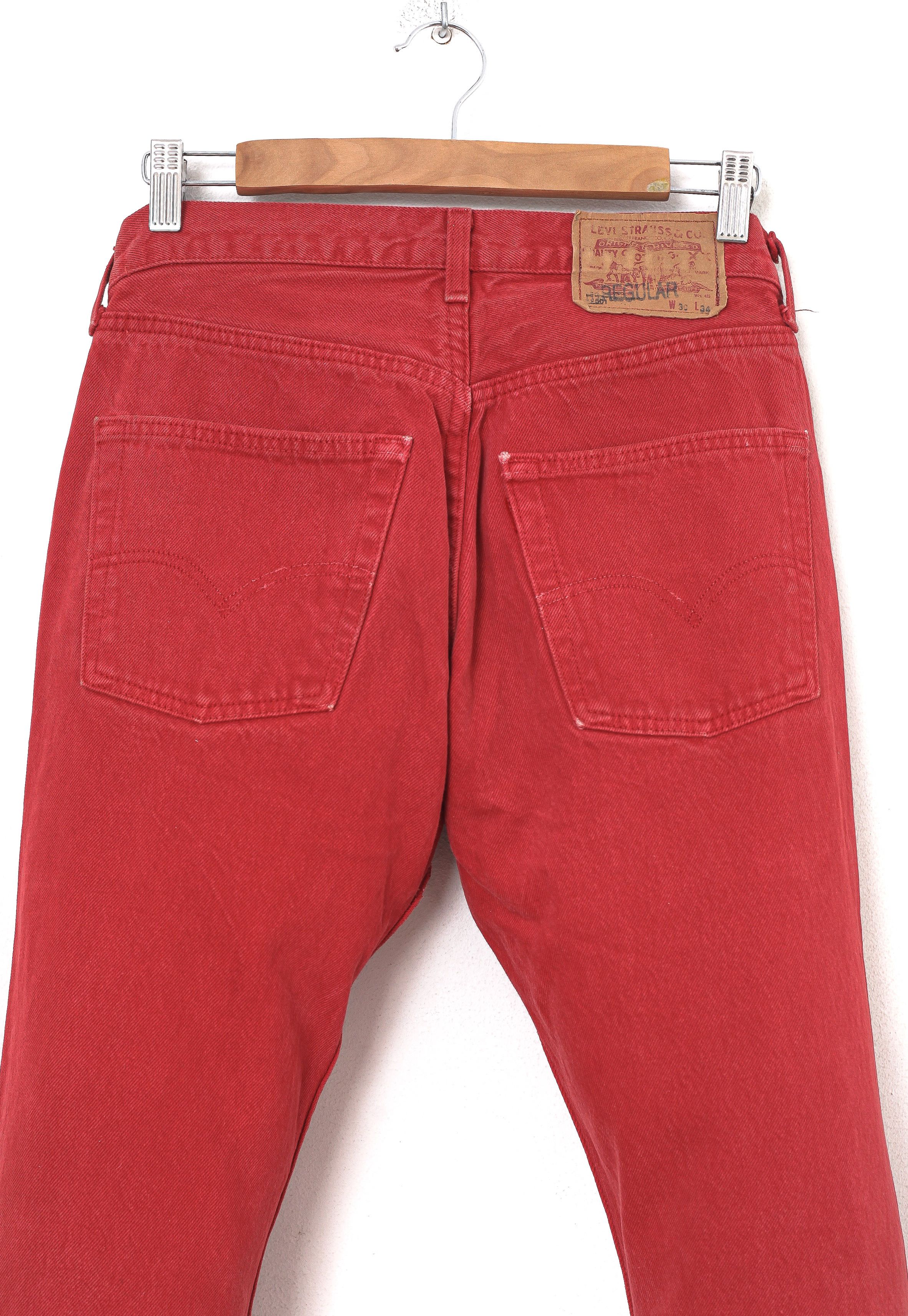 Levi's Vintage LEVIS 501 Jeans Denim 90s A7315 Size US 30 / EU 46 - 10 Thumbnail
