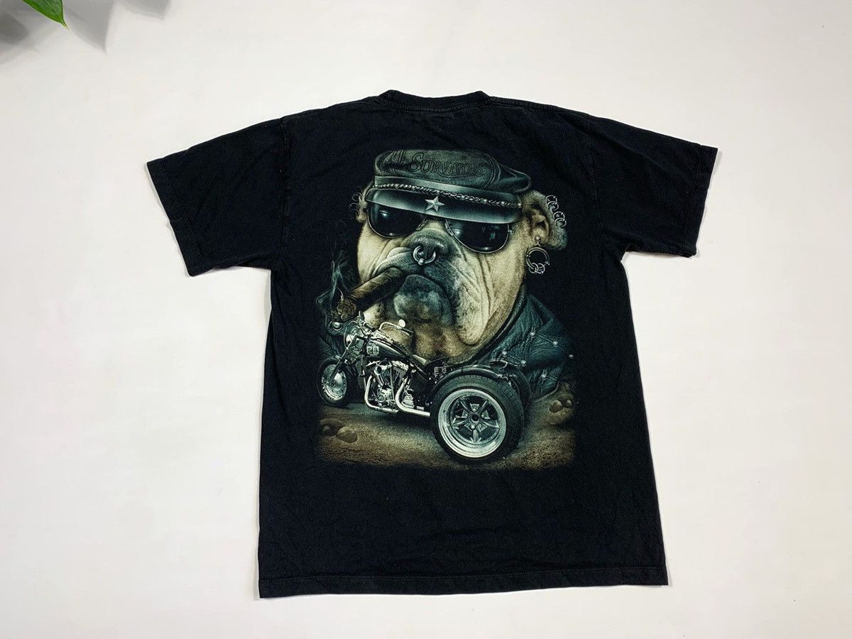 Vintage Vintage 3D emblem Survivors t-shirts biker Harley Davidson Size US L / EU 52-54 / 3 - 9 Thumbnail