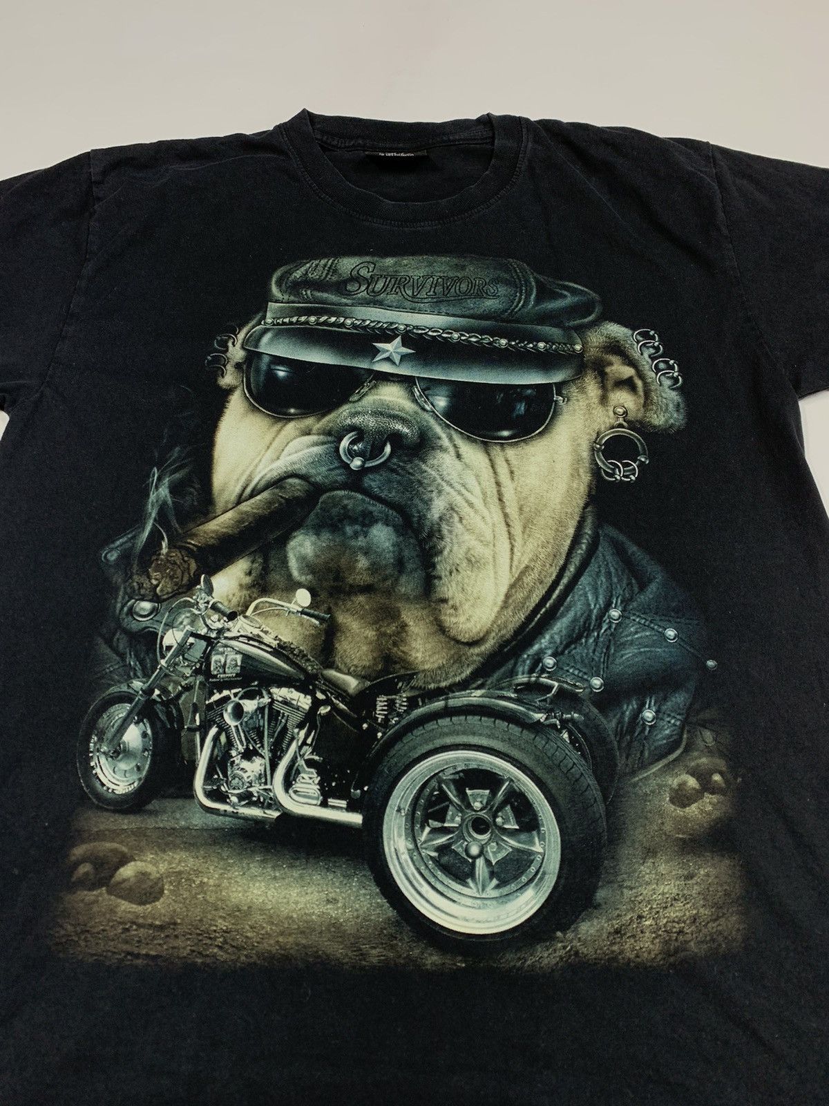 Vintage Vintage 3D emblem Survivors t-shirts biker Harley Davidson Size US L / EU 52-54 / 3 - 2 Thumbnail