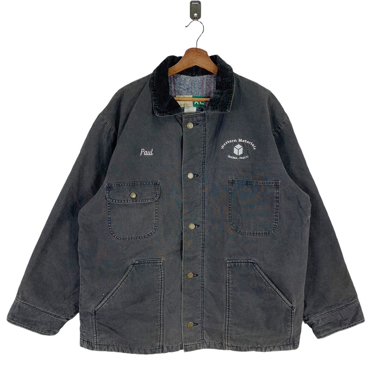 Vintage VINTAGE WEAR GUARD WORKERS DENIM DUCK JACKET Size US XL / EU 56 / 4 - 1 Thumbnail