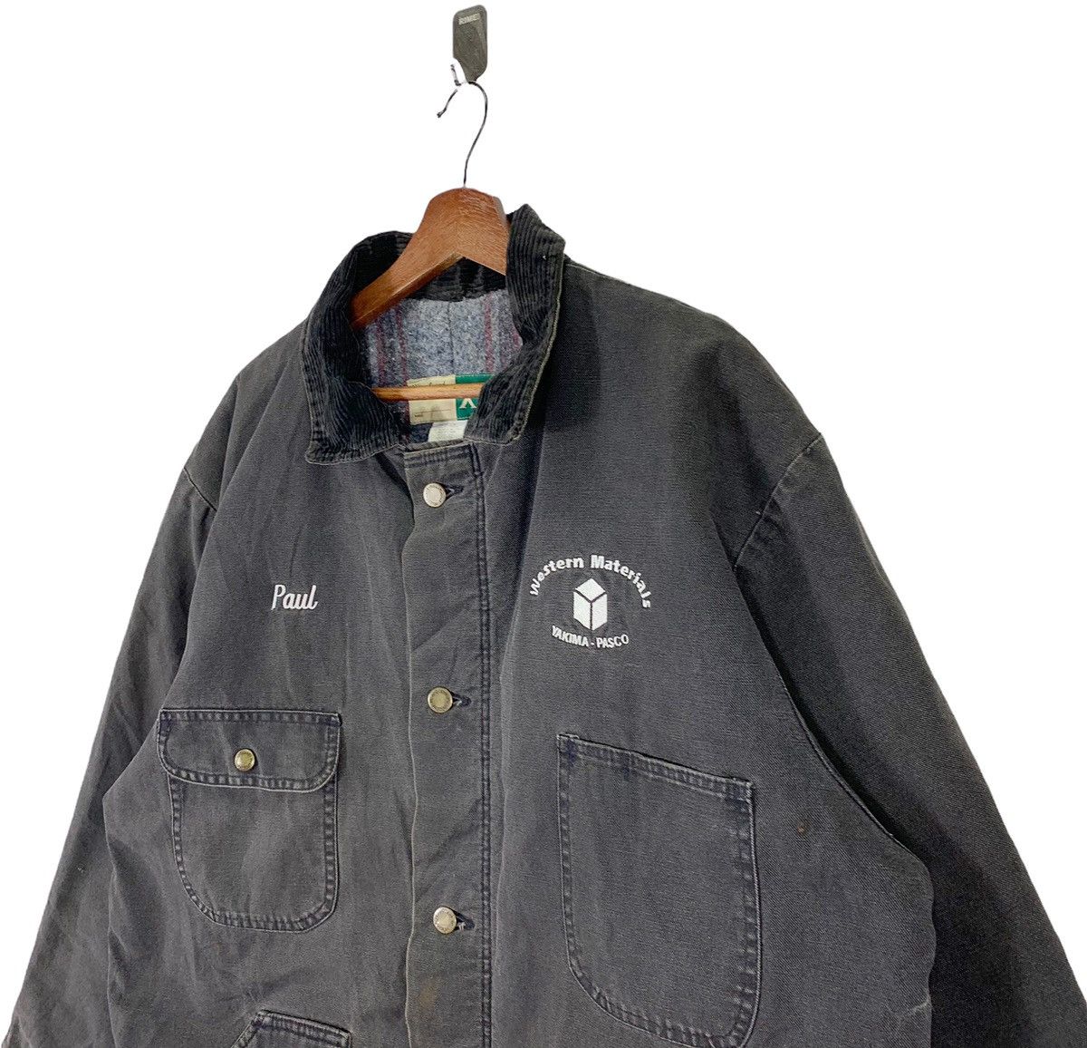 Vintage VINTAGE WEAR GUARD WORKERS DENIM DUCK JACKET Size US XL / EU 56 / 4 - 3 Thumbnail