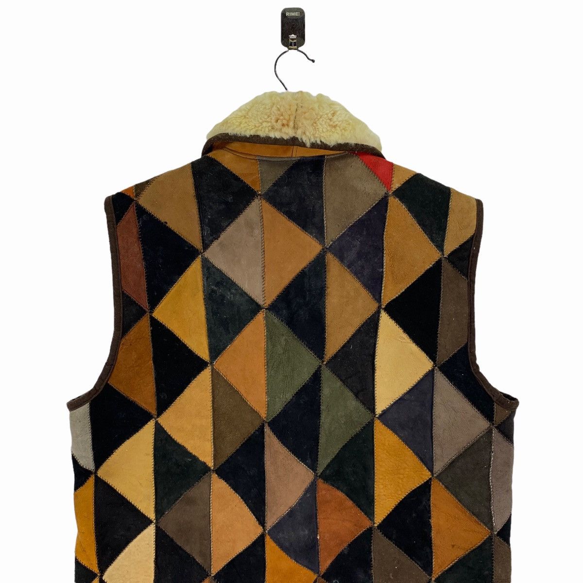 Leather VINTAGE PATCH WORK LEATHER VEST JACKET Size US M / EU 48-50 / 2 - 7 Thumbnail