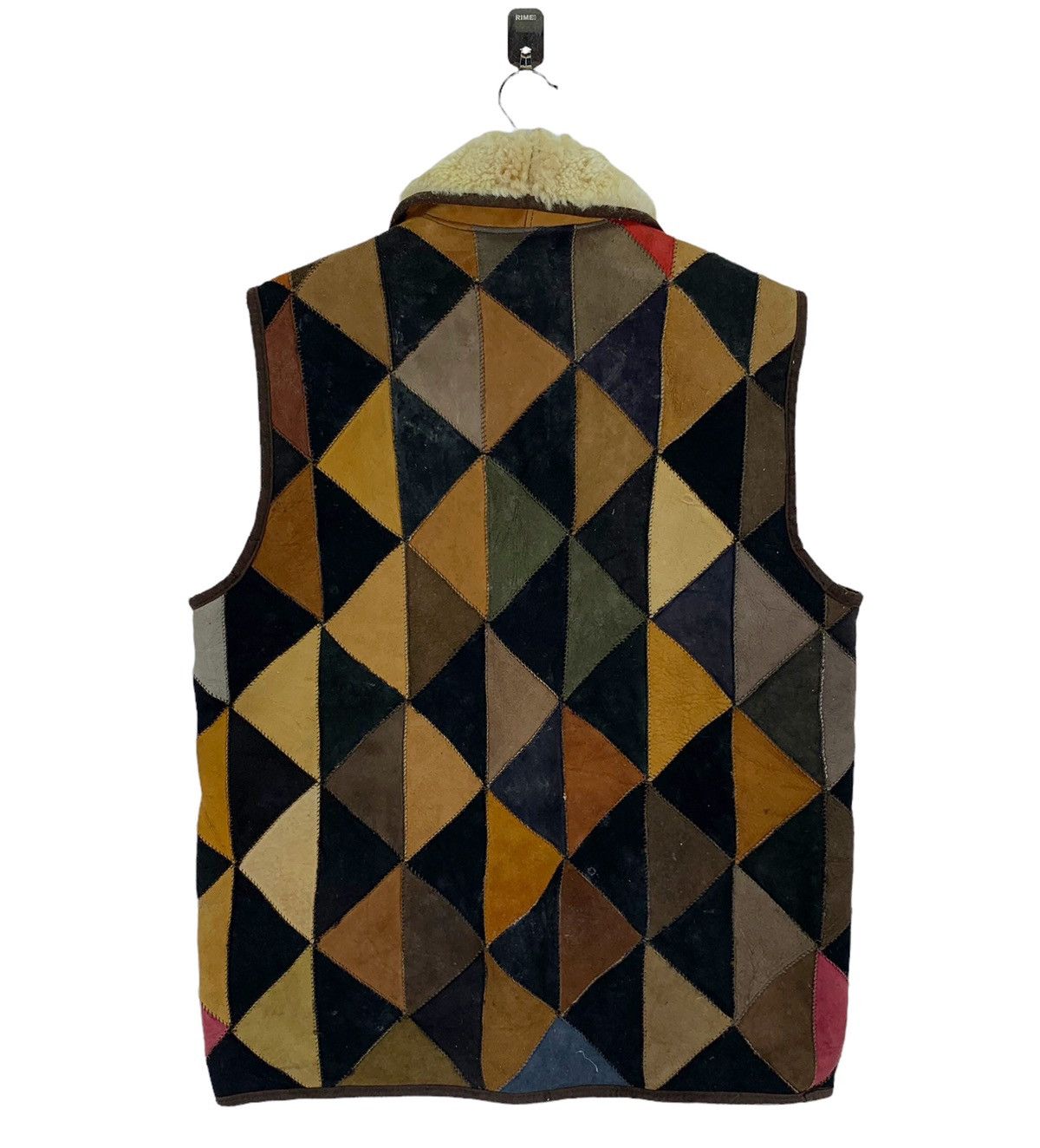 Leather VINTAGE PATCH WORK LEATHER VEST JACKET Size US M / EU 48-50 / 2 - 6 Thumbnail