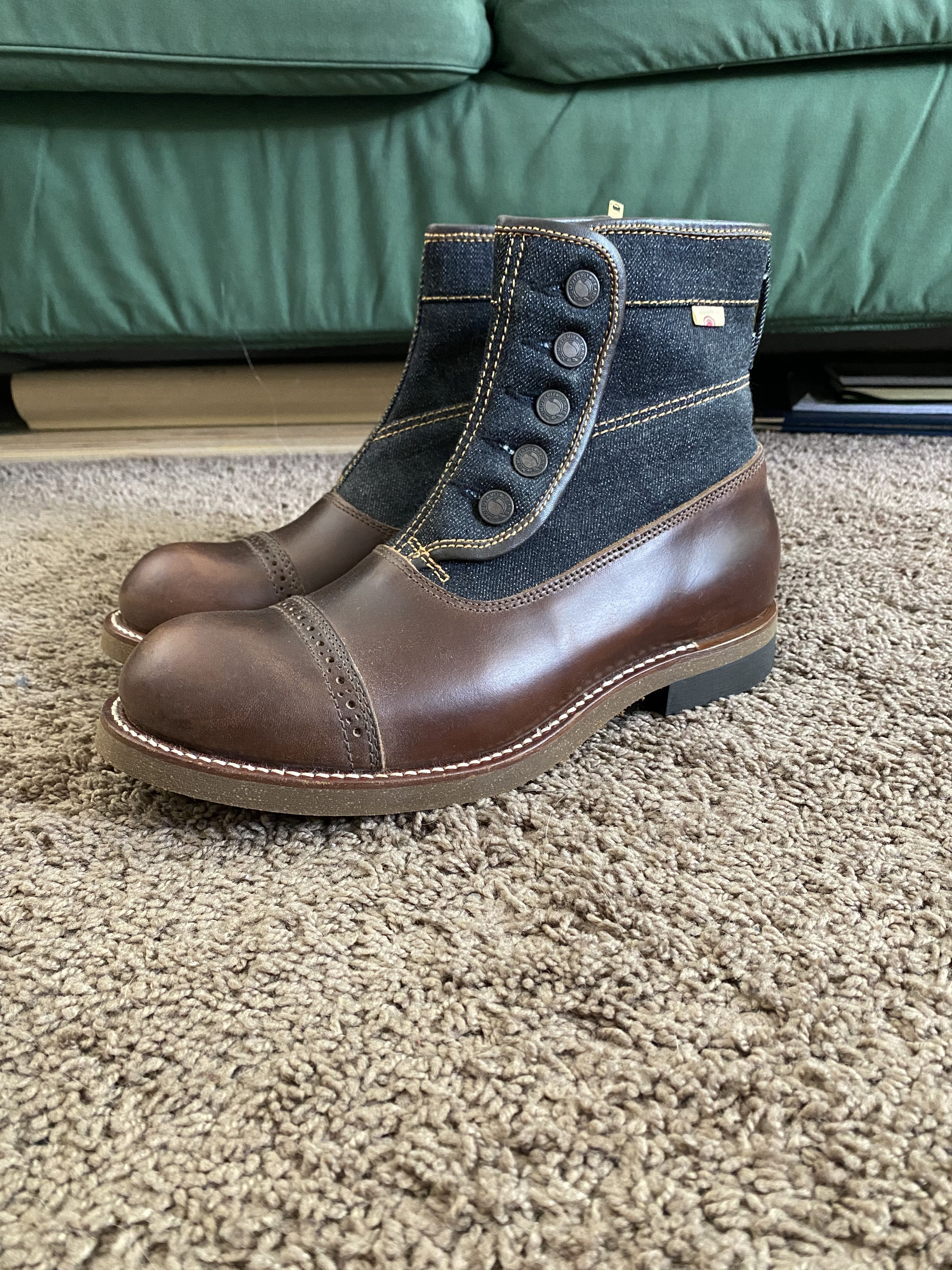 Momotaro Monad x Momotaro Button Side Zip Boots | Grailed Momotaro Monad x Momotaro Button Side Zip Boots | Grailed