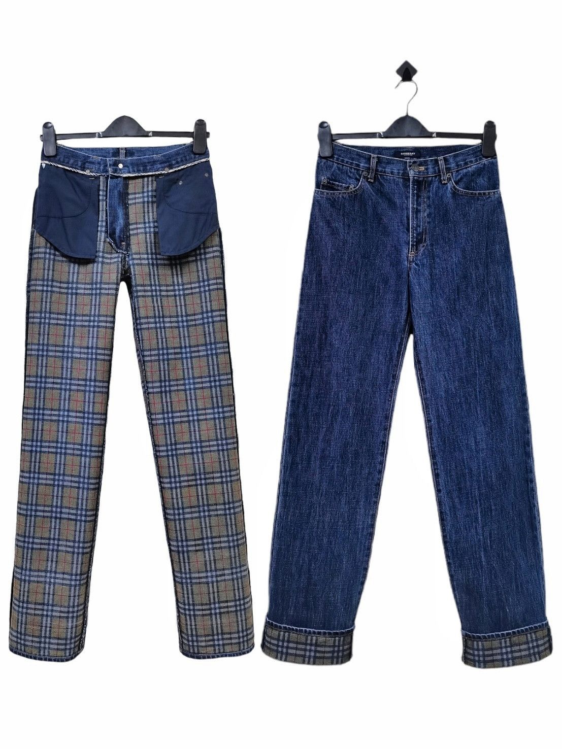 Burberry 🔥🔥🔥Burberry Nova Checked Plaid Printed Jeans Rare Design Size US 28 / EU 44 - 1 Thumbnail