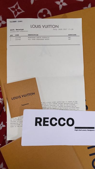 LOUIS VUITTON X SUPREME, BOX LOGO HOODIE, 2017