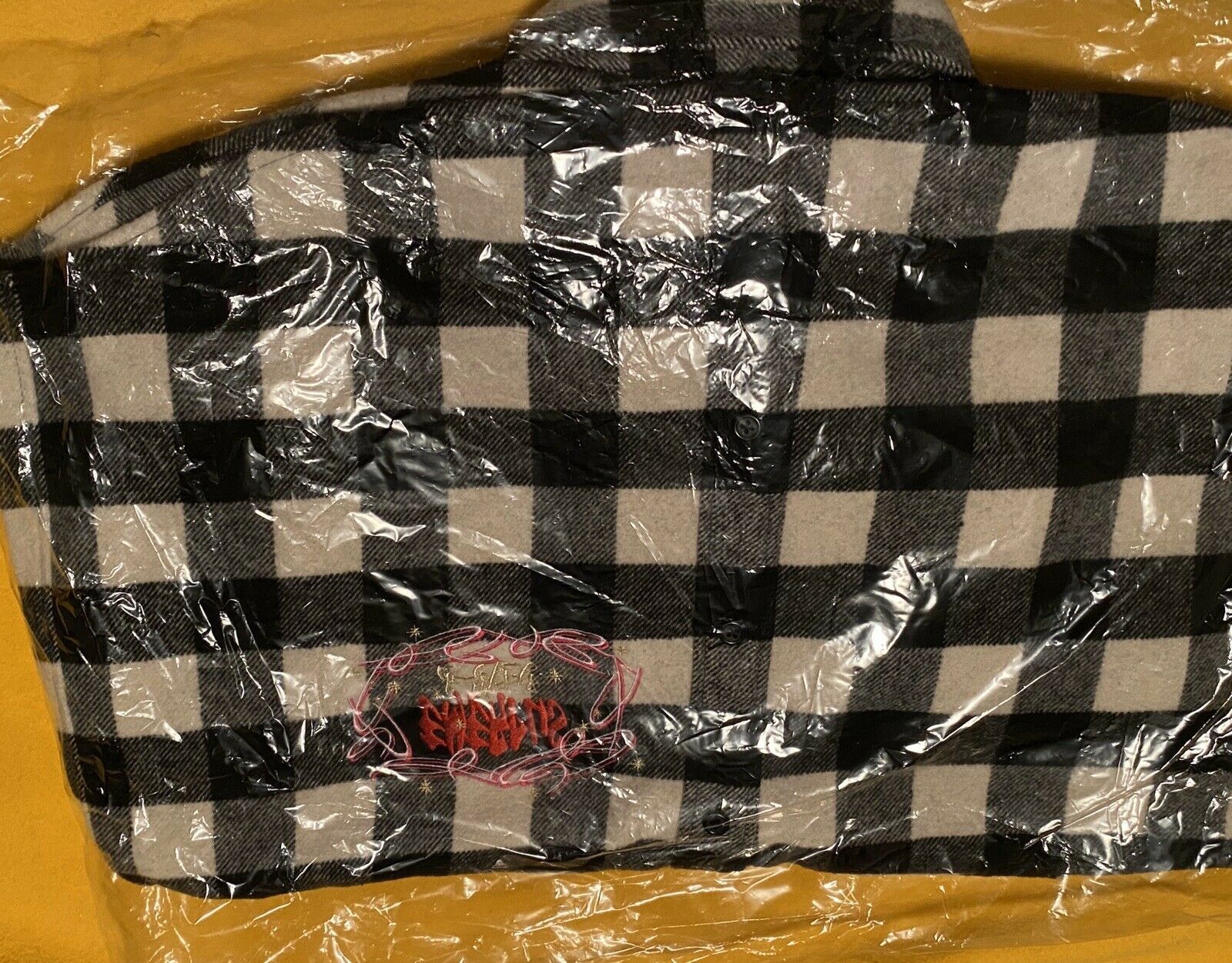 Supreme Supreme 1-800 Buffalo Plaid Flannel Shirt Black White L