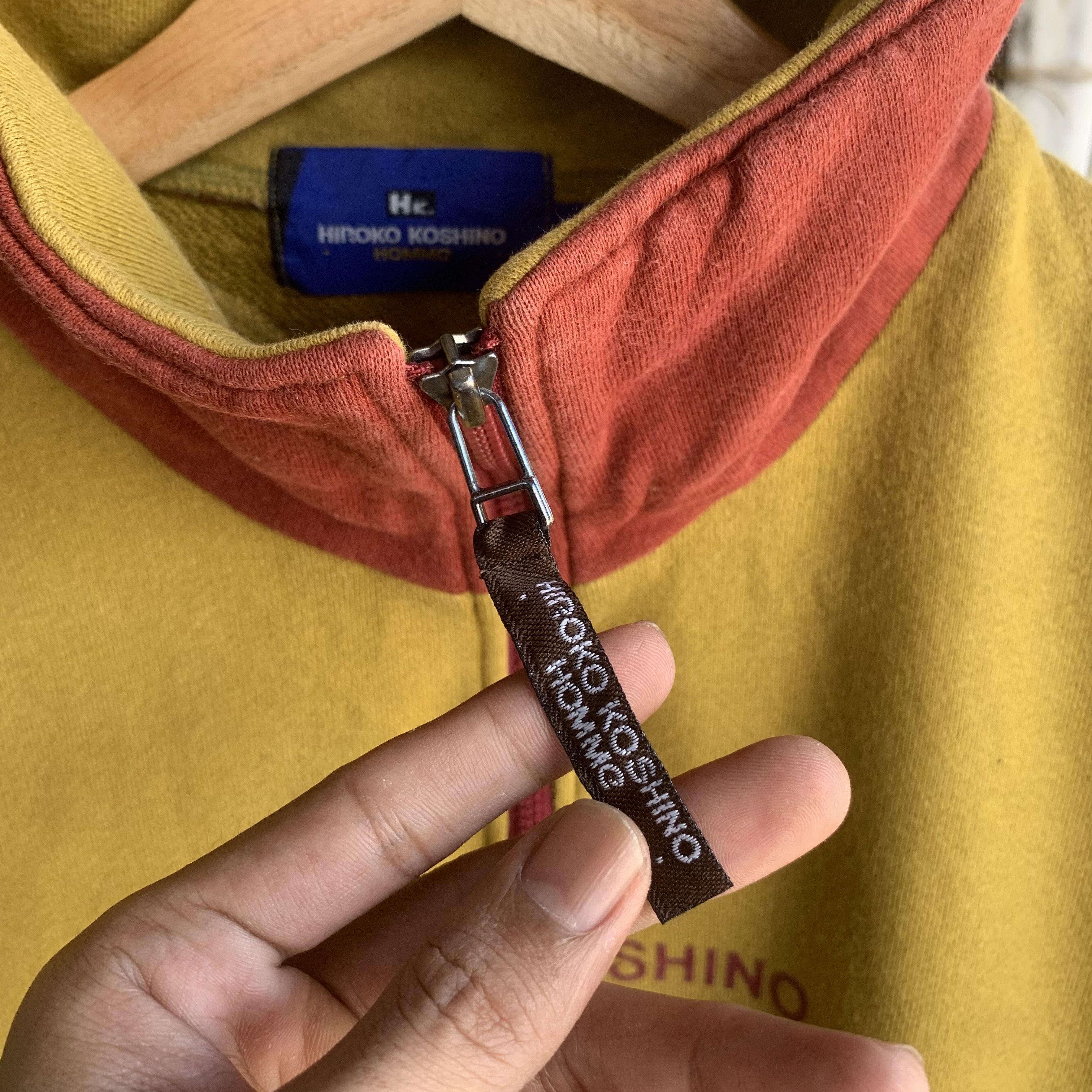 Hiroko Koshino Homme Vintage HK Hiroko Koshino Homme Half Zip Pullover Sweater Size US M / EU 48-50 / 2 - 4 Thumbnail