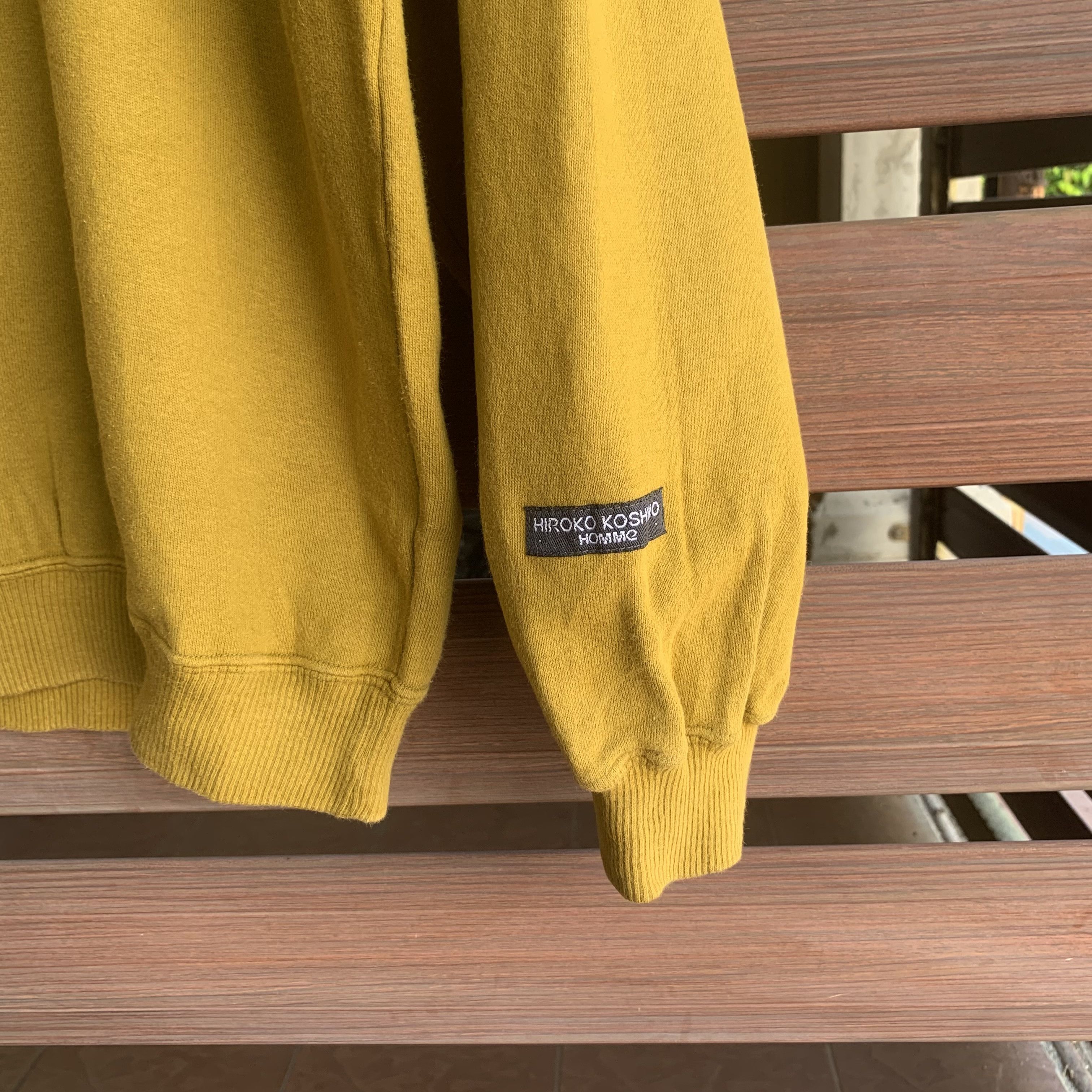 Hiroko Koshino Homme Vintage HK Hiroko Koshino Homme Half Zip Pullover Sweater Size US M / EU 48-50 / 2 - 8 Thumbnail