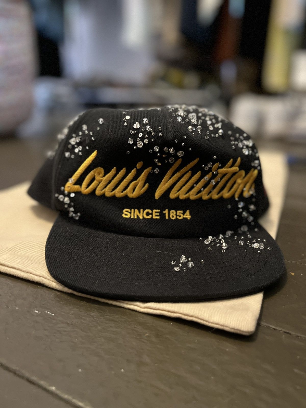 Louis Vuitton Louis Vuitton Script Crystals Cap | Grailed