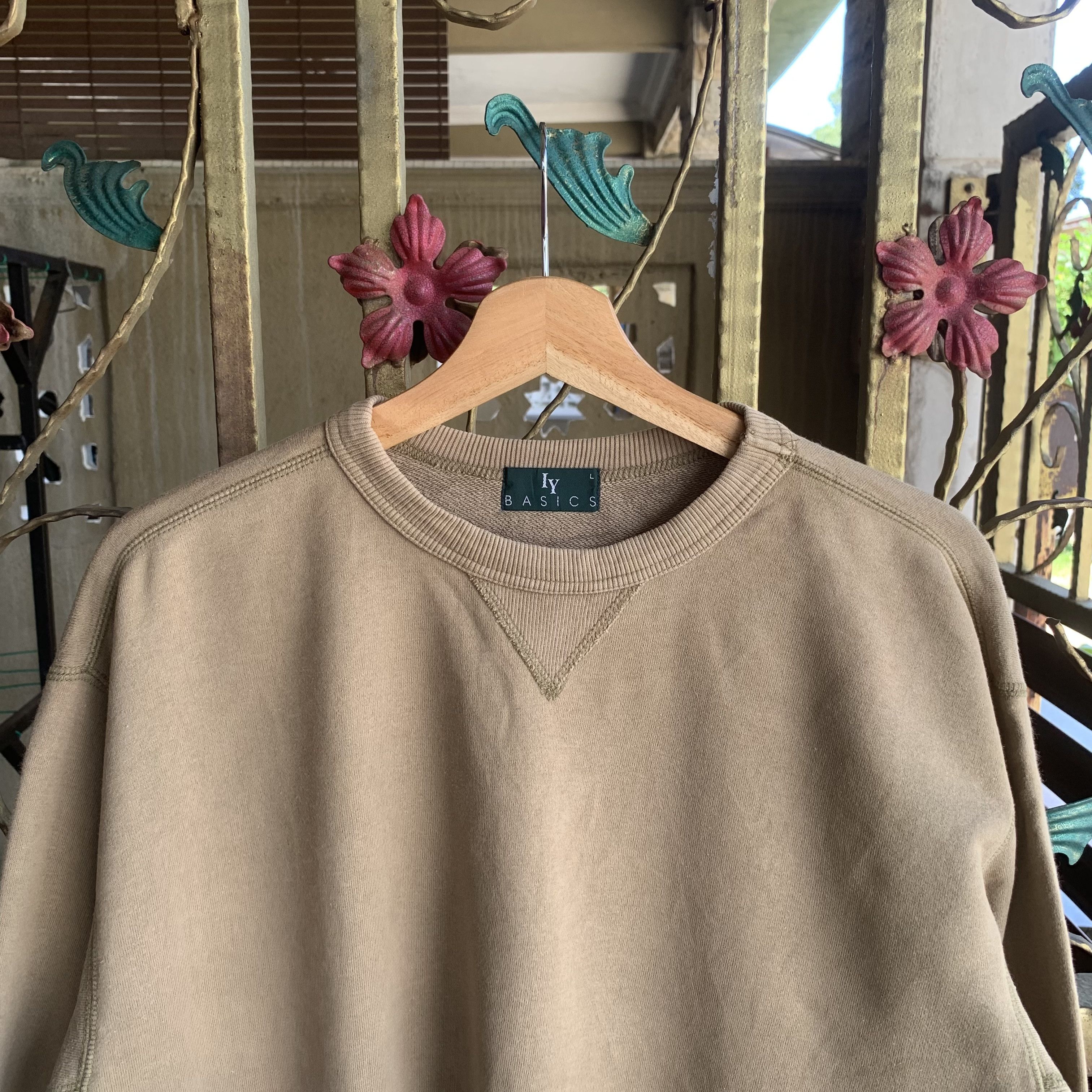 Yohji Yamamoto IY BASICS By Yohji Yamamoto Blank Pullover Faded Sweater Size US L / EU 52-54 / 3 - 2 Thumbnail
