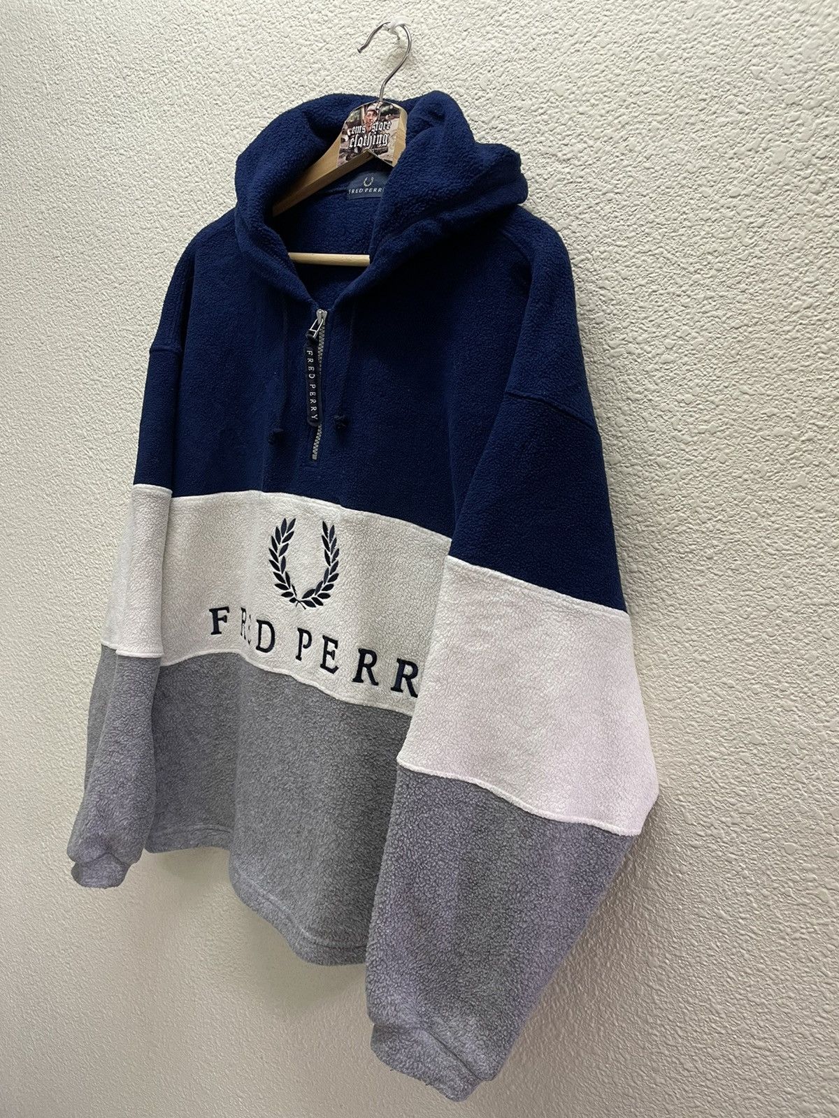 Fred Perry Vintage 90’S Fred Perry Sweetshirt Fleece Hoodie Size US L / EU 52-54 / 3 - 4 Thumbnail