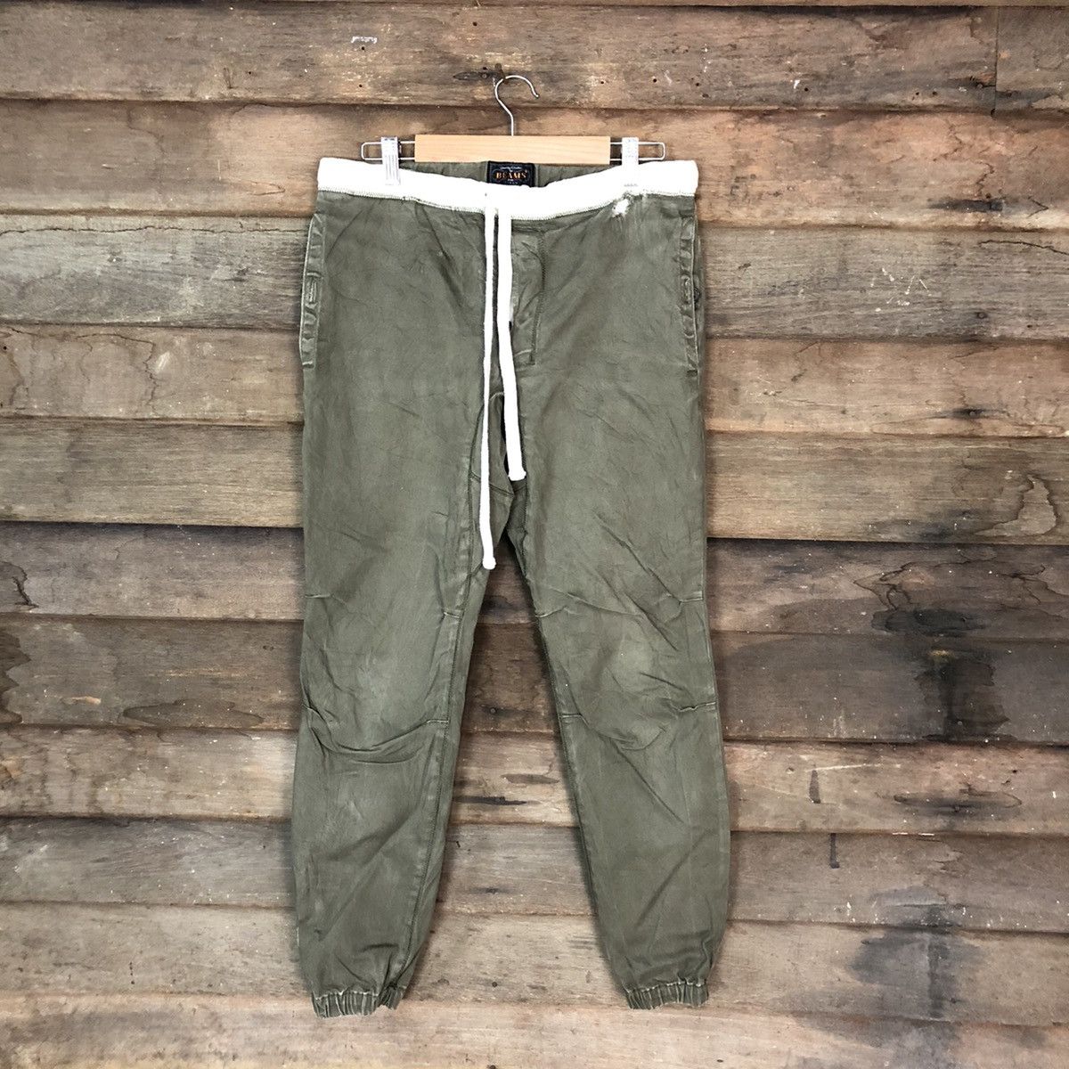 Beams Plus Beams Green jogger japan cargo Pants #6926 Size US 29 - 1 Thumbnail