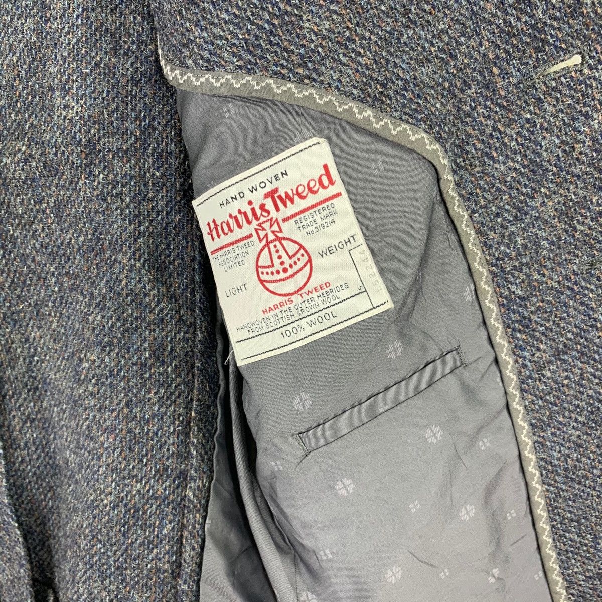 Harris Tweed VINTAGE HARRIS TWEED HAND WOVEN COAT BLAZER WOOL Size US M / EU 48-50 / 2 - 3 Thumbnail