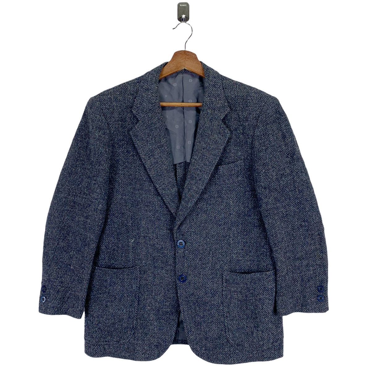 Harris Tweed VINTAGE HARRIS TWEED HAND WOVEN COAT BLAZER WOOL Size US M / EU 48-50 / 2 - 1 Thumbnail