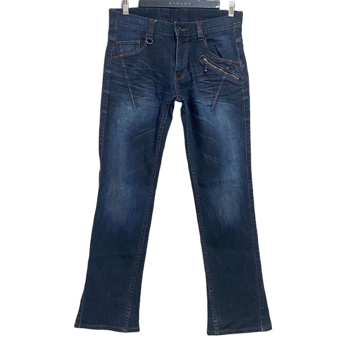 Japanese Brand Hideaways Nicole Denim Flare Jeans Size US 31 - 1 Thumbnail