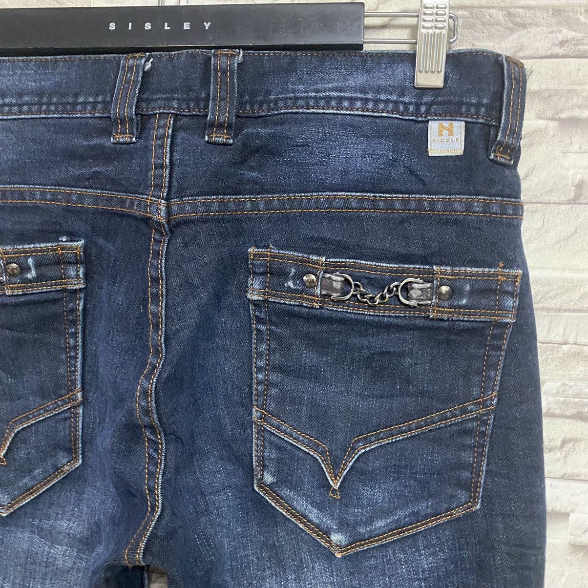 Japanese Brand Hideaways Nicole Denim Flare Jeans Size US 31 - 11 Thumbnail