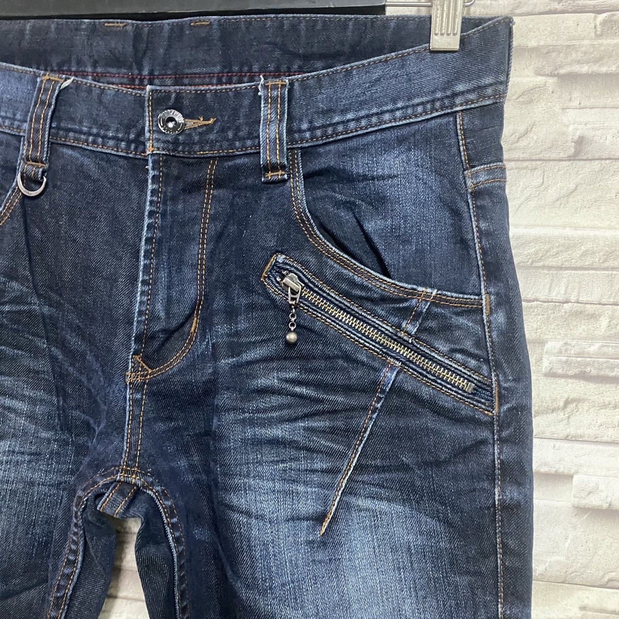 Japanese Brand Hideaways Nicole Denim Flare Jeans Size US 31 - 5 Thumbnail